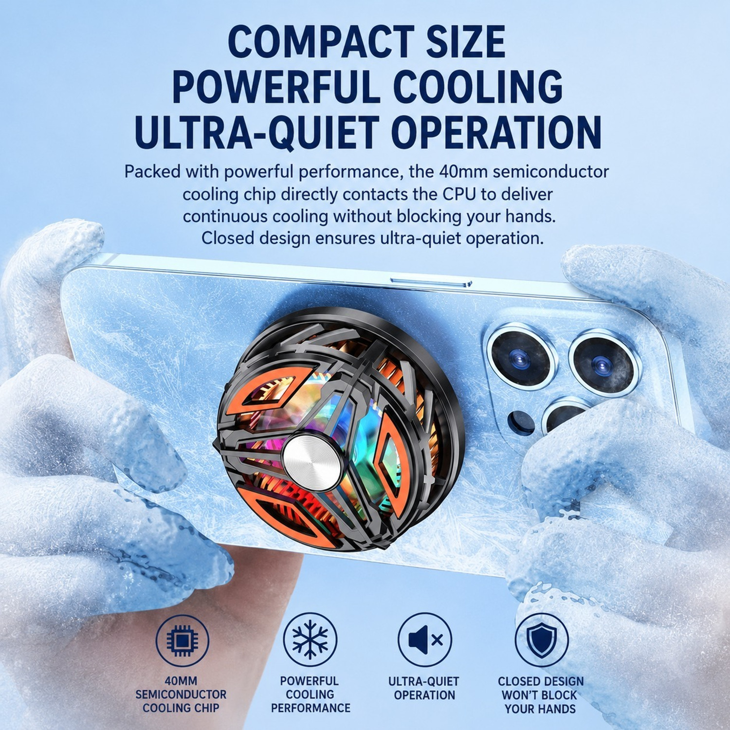 Image of Flipkart SmartBuy Magnetic Cooling Fan Radiator with Type C Interface for Gaming Mobile Phones X79 Magnetic Cooling Fan USB Fan