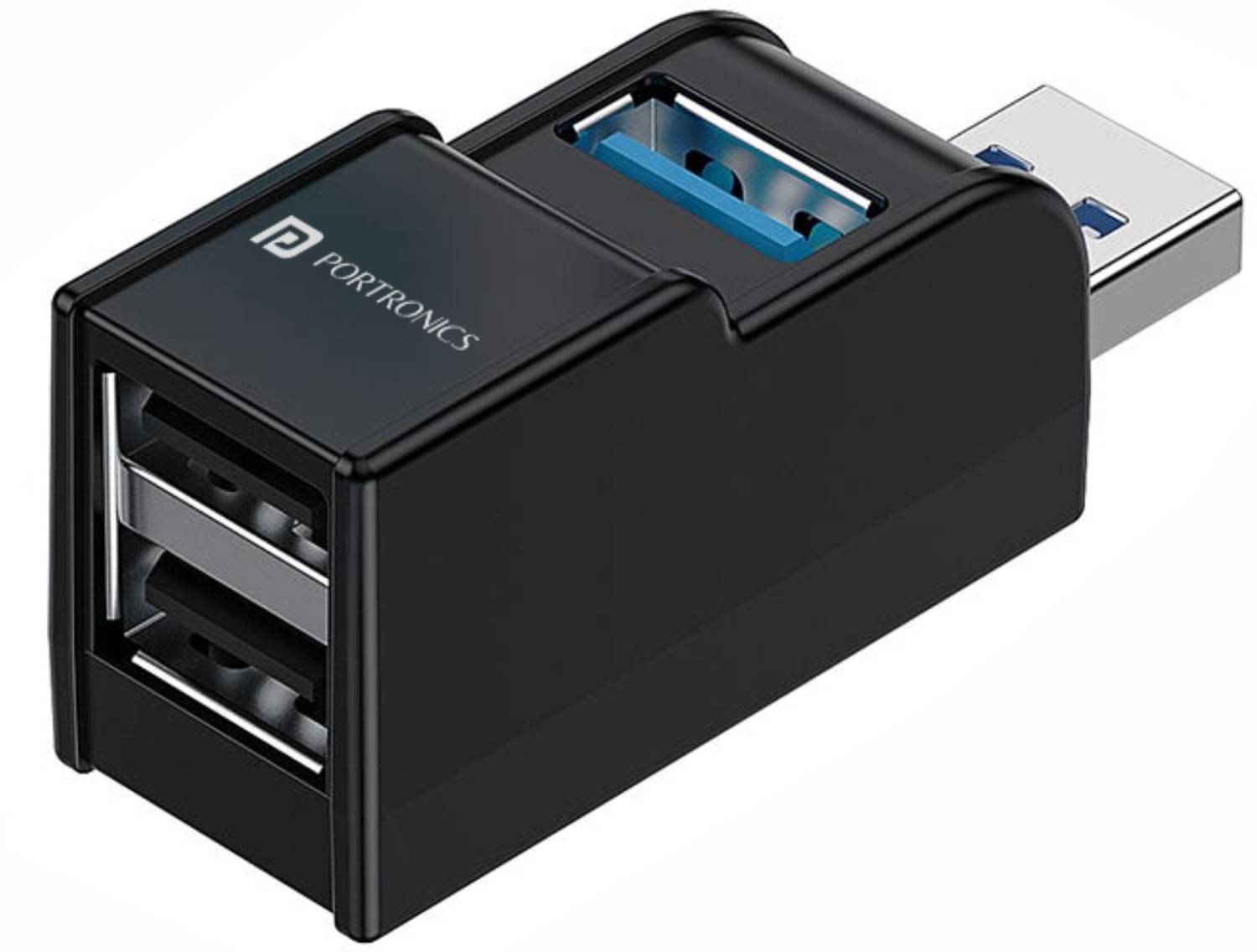 Portronics Mport 3A with 3 Ports (1 USB 3.0 + 2 X USB 2.0) with H