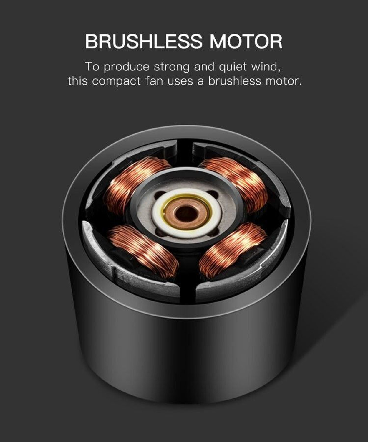 Image of Dp 7626 (RECHARGEABLE TABLE FAN) 4000mAh, With LED Night Light 7626 USB Fan
