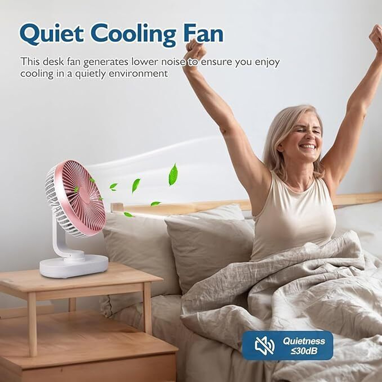 Image of Luranol Table Fan High Speed for Home,Desktop Fan,3 Speeds Usb TableFan for Home kitchen Mini Handheld Portable Rechargeable, Small Type-c charger cable USB Fan