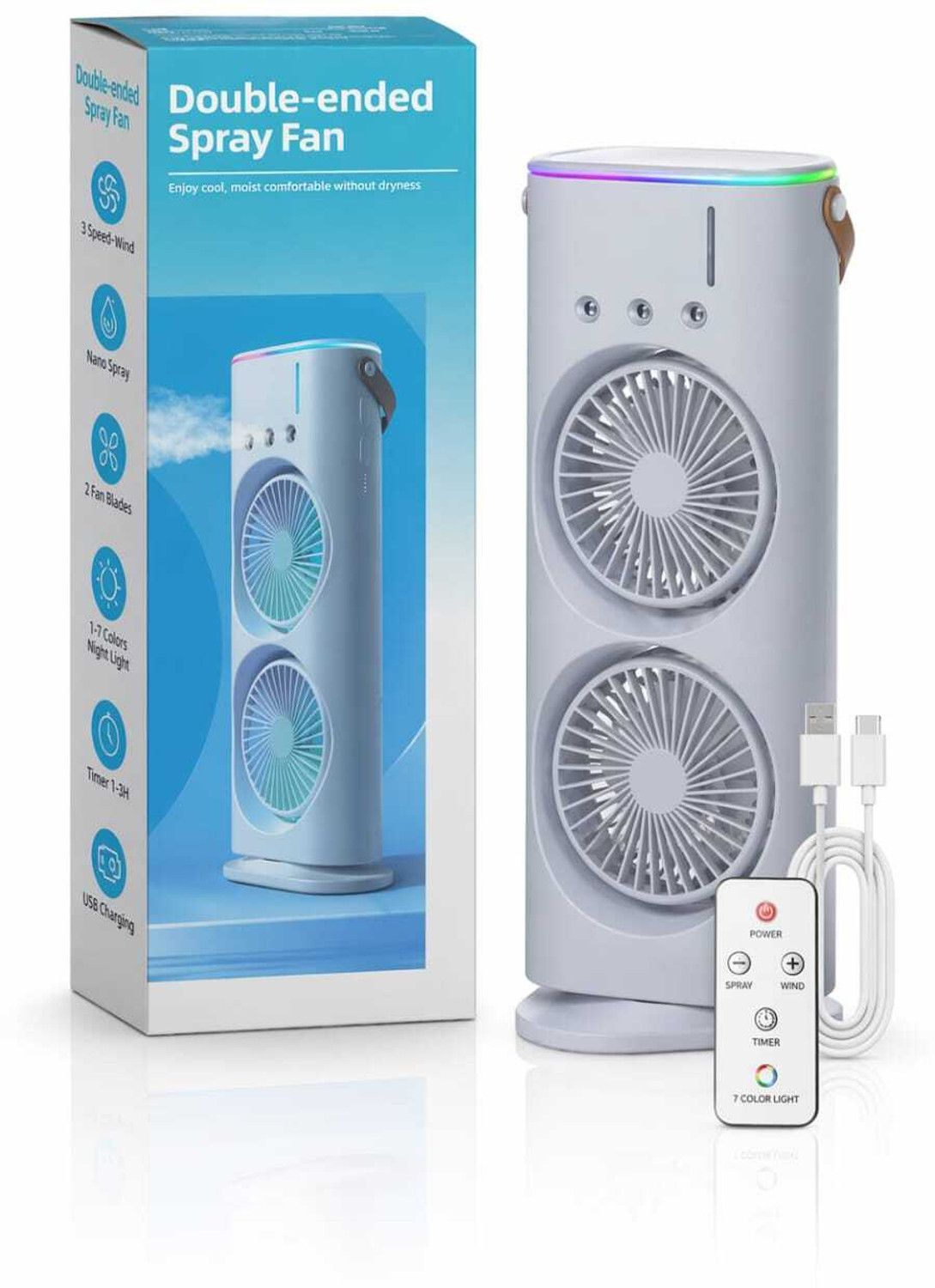 Image of prosthorep Portable Mini USB Air Cooler Fan | Personal Desktop Cooling Fan | Mini coller-1 USB Air Cooler