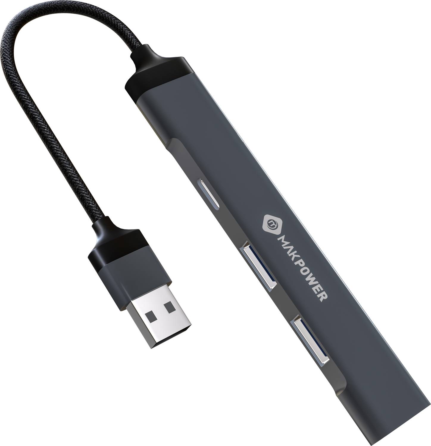 MAK POWER 4-in-1 Multiport USB Adapter, for PC, MacBook, 1xType-C, 1xUSB 3.0, 2xUSB 2.0 4 PORT USB Hub