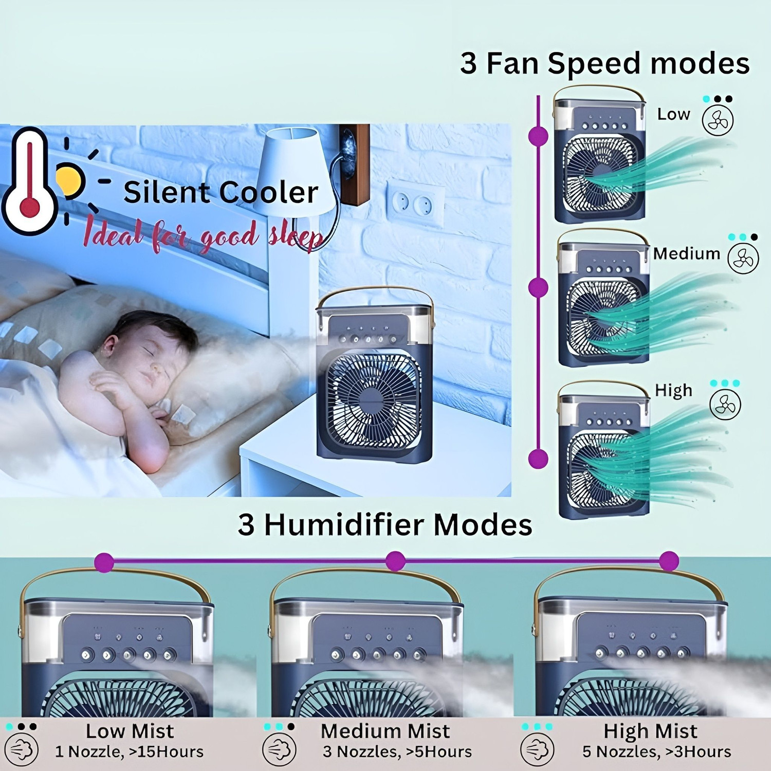Image of Radhe 40 L Room /Personal Air Cooler