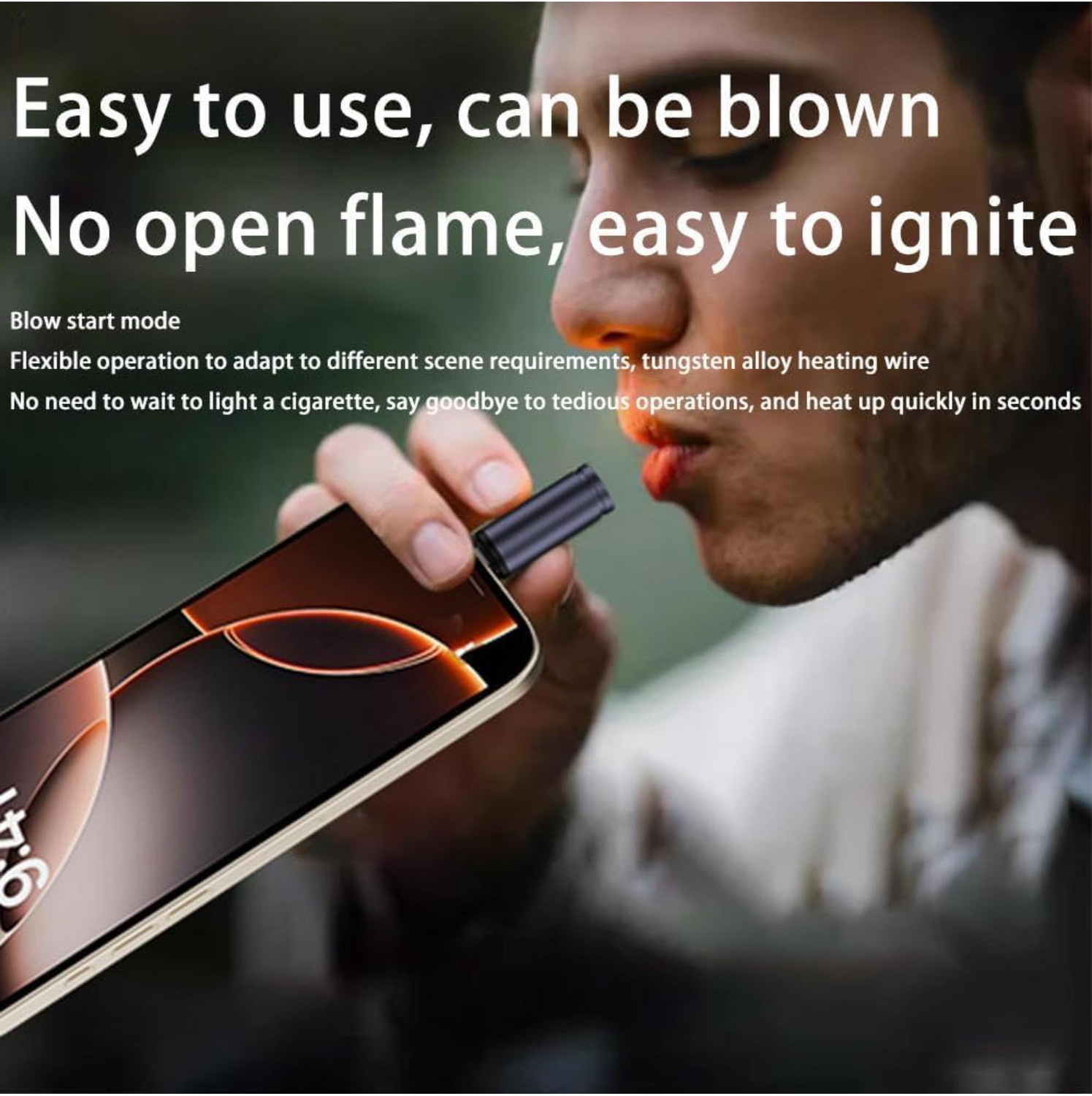 Image of Mobofix Best Gifting Purpose USB Mobile| Mobile USb Gadget Type C Lighter | Key Ring Cigarette Lighter