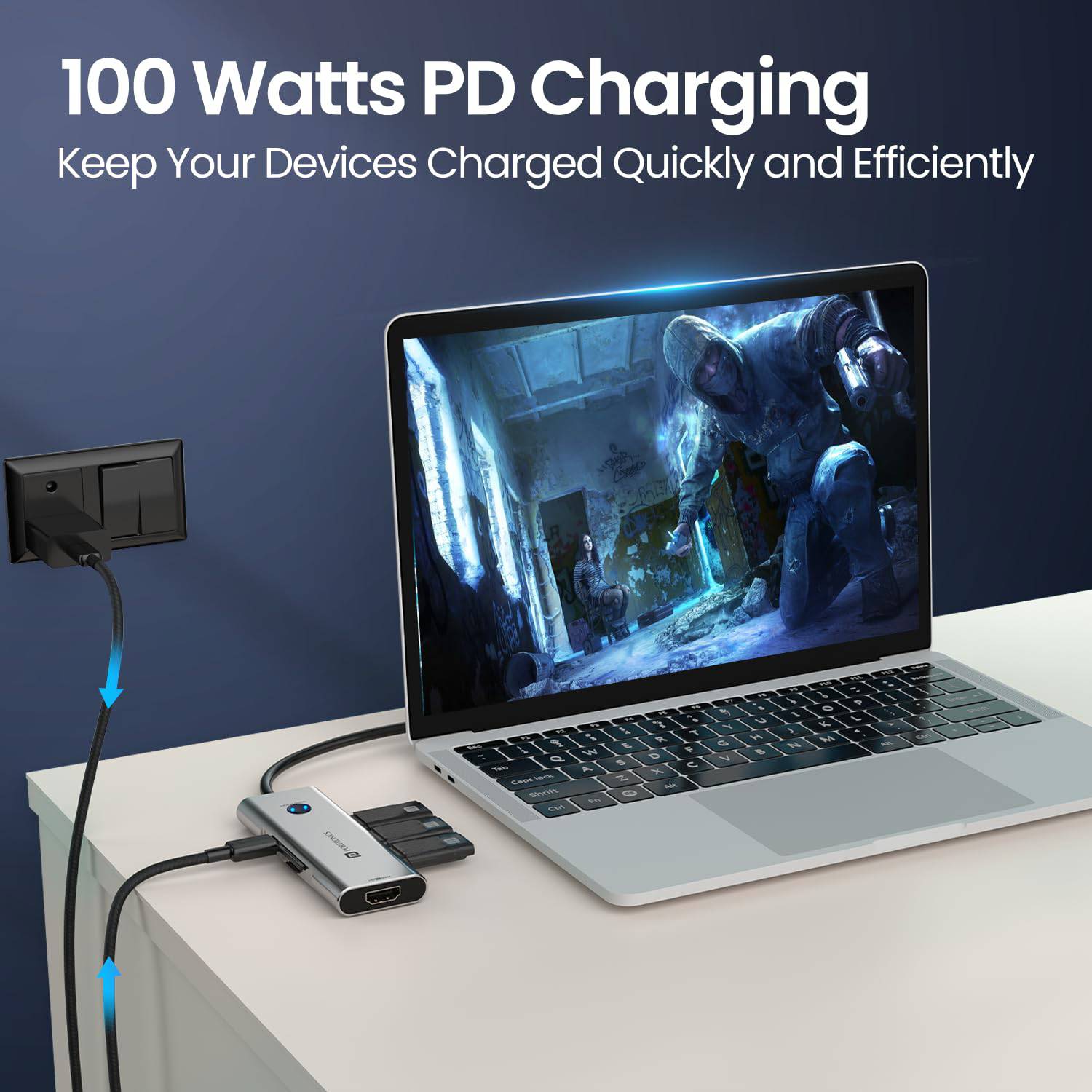 Portronics Mport One 9-in-1 USB-C Hub - Image 2
