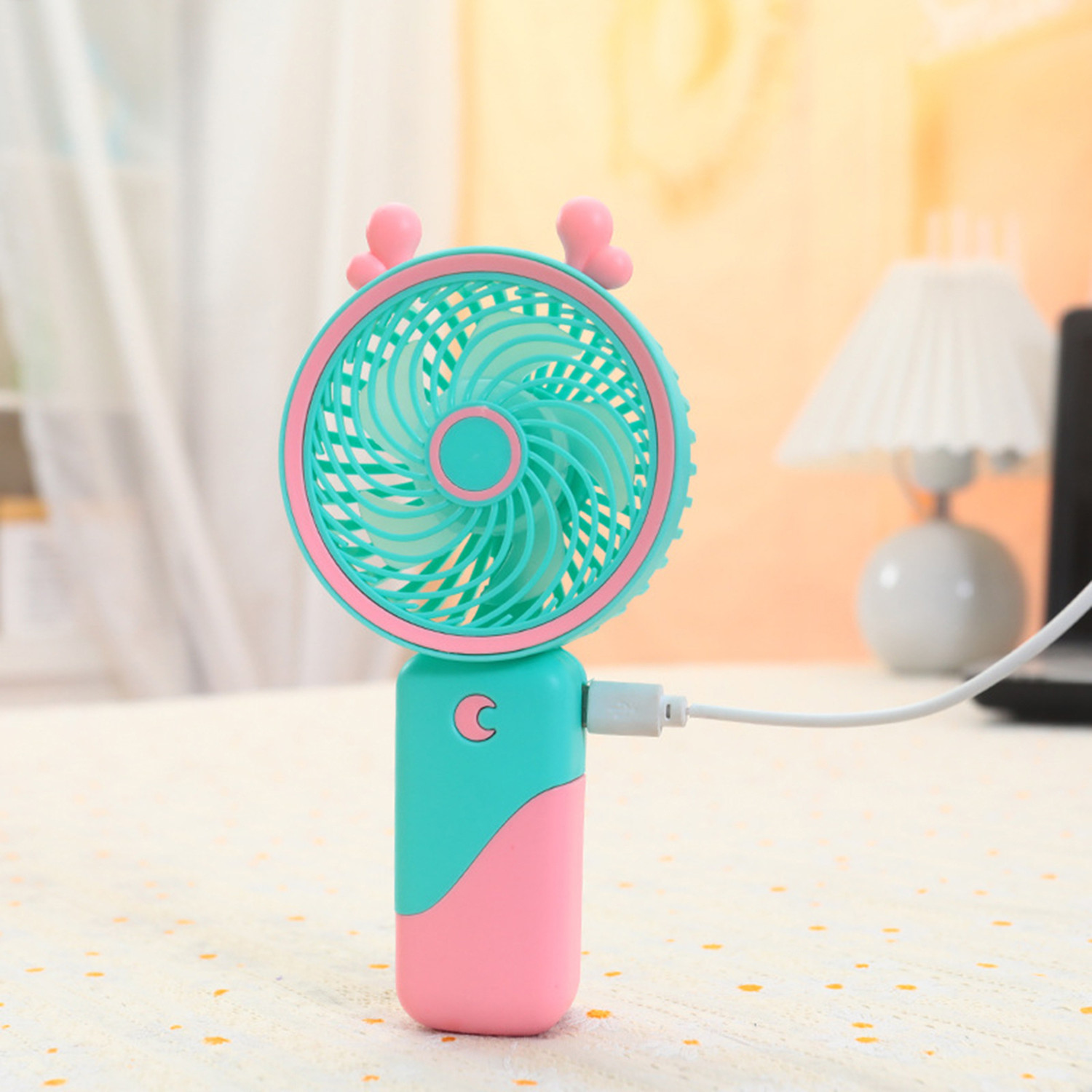 Image of Felinar Rechargeable Mini Cute Handheld USB Fan, Rechargeable Fan