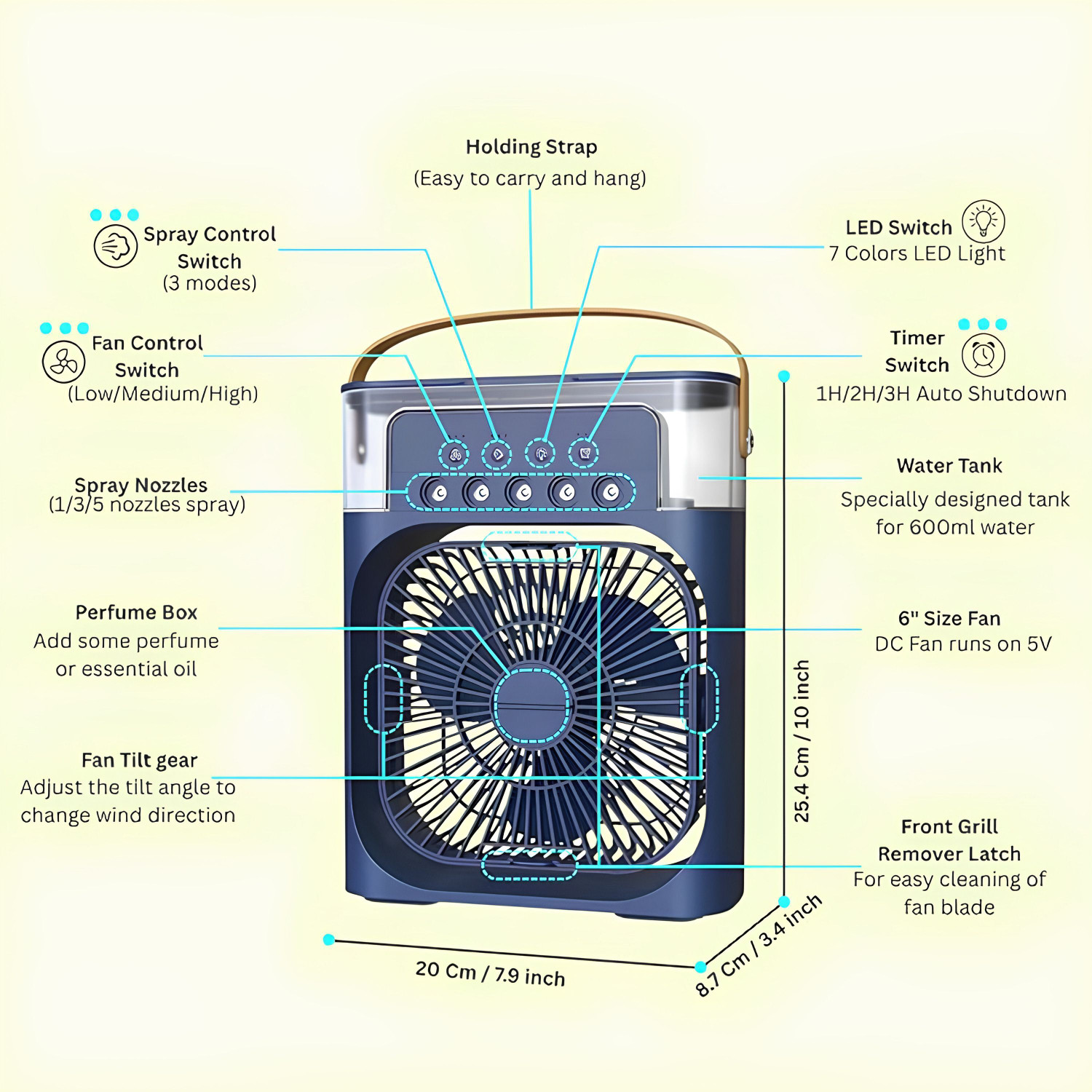 Image of Radhe 40 L Room /Personal Air Cooler