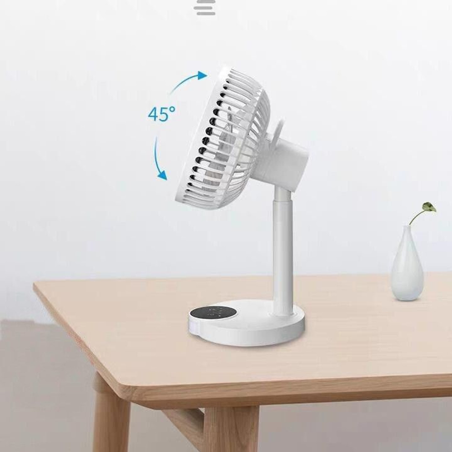Image of Dp 7626 (RECHARGEABLE TABLE FAN) 4000mAh, With LED Night Light 7626 USB Fan