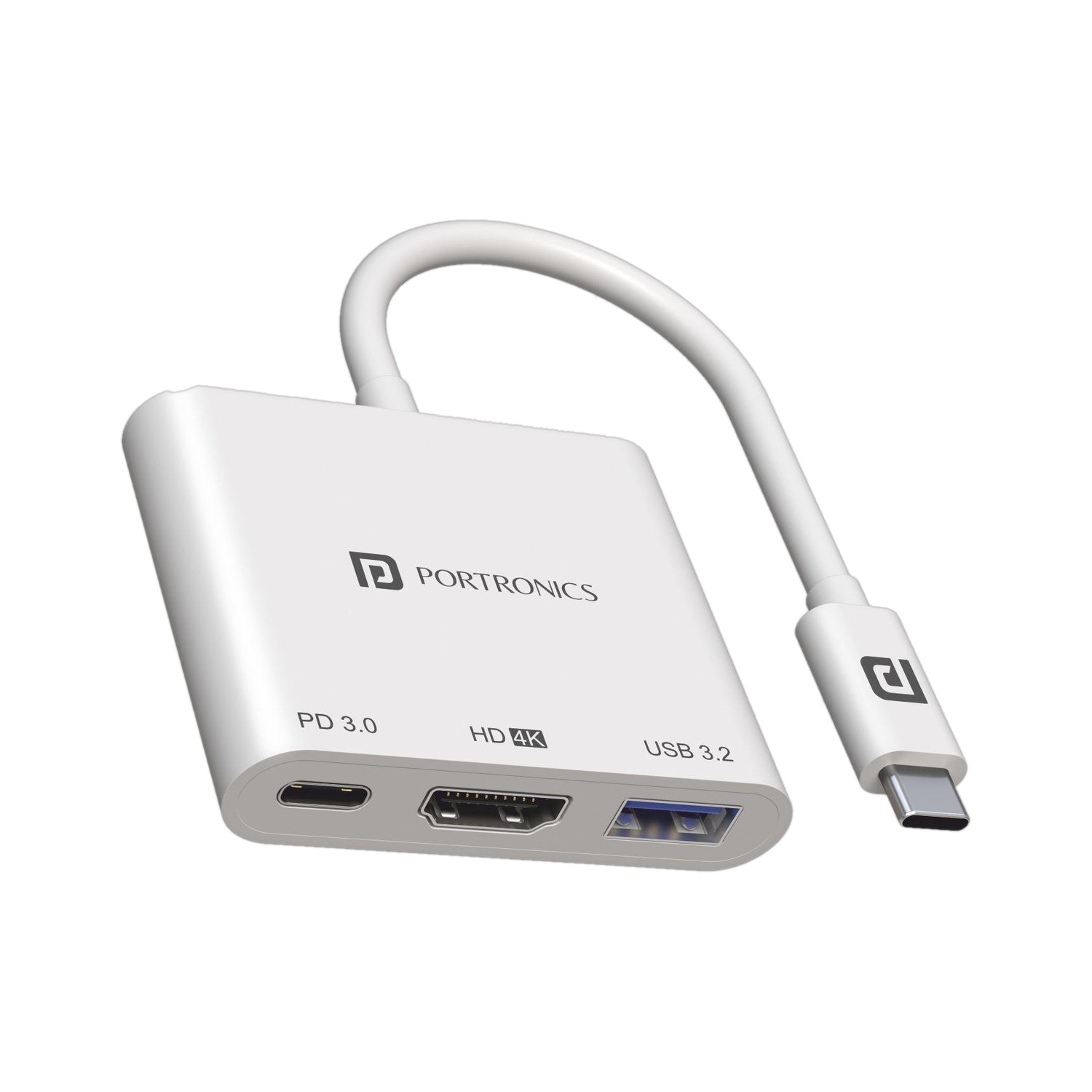 Portronics C-Konnect POR-1041 C-Konnect USB-C Multiport Adapter HDMI Connector