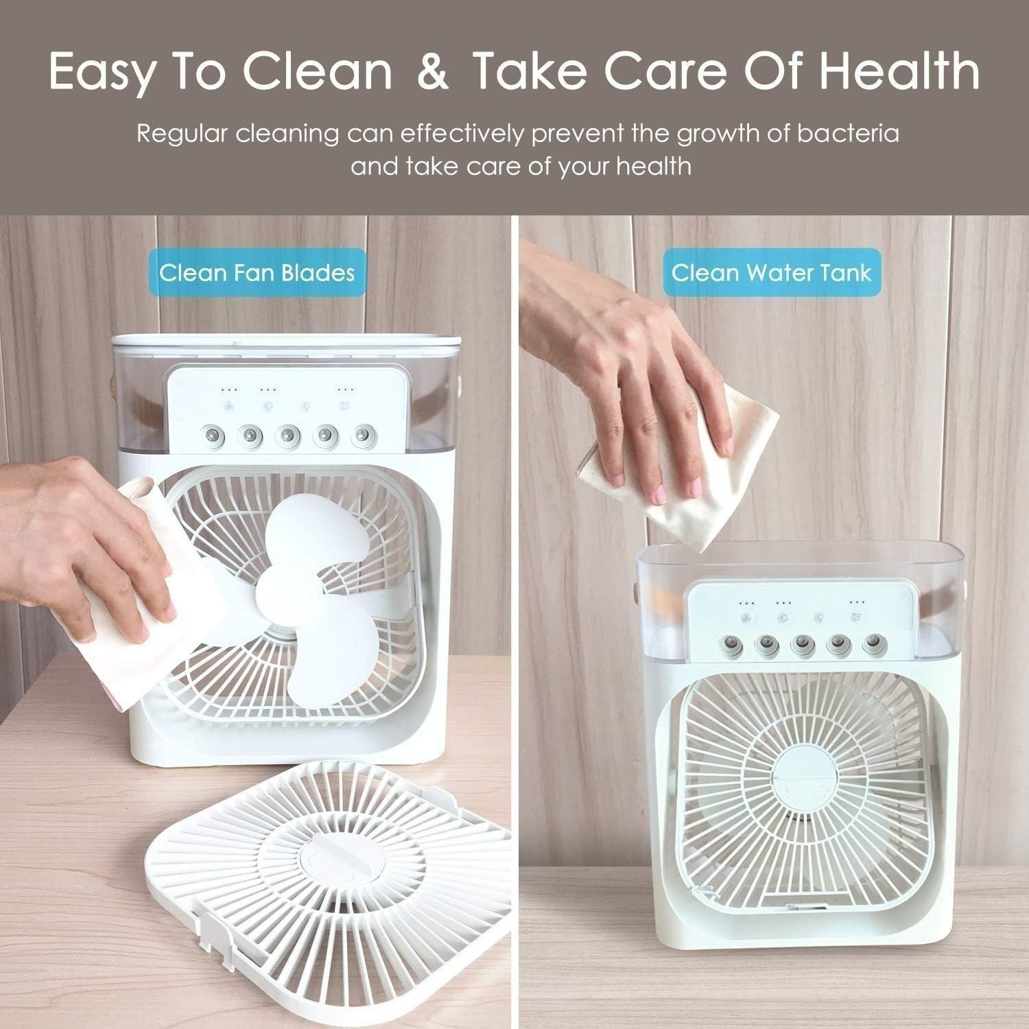 Image of Eft Air Conditioners Small AC Quiet Personal Air Cooler CAC72 USB Air Cooler