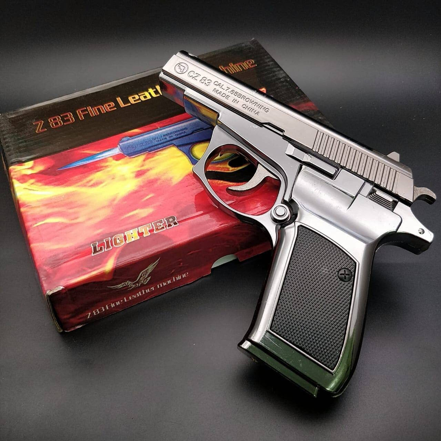 Image of ZenkiDFashion BIG GUN SHAPE TRENDY LIGHTER WITH HIGH QUALITY AND HIGH FLAMBE Visit Website www.myfirstdot.com Pocket Lighter