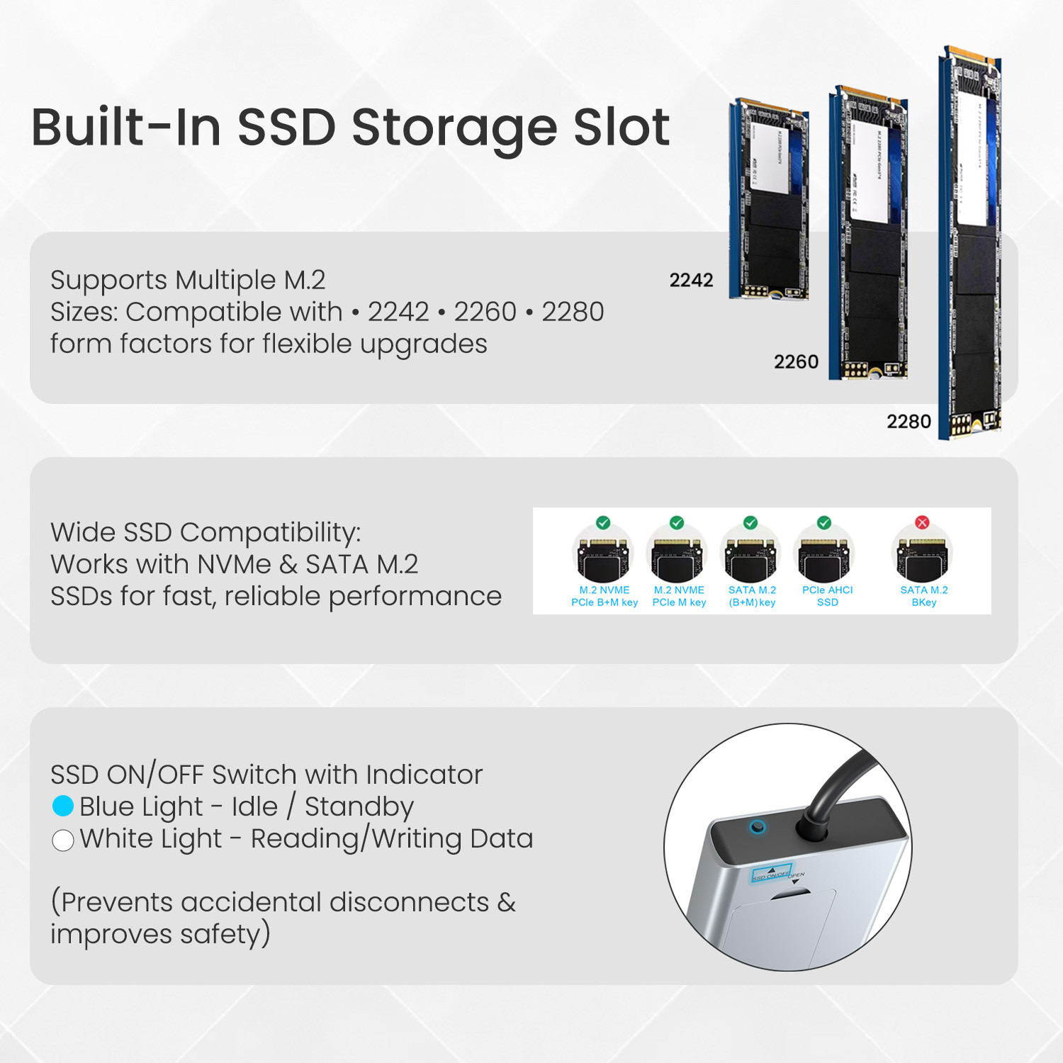 Image of Portronics Mport Space 8-in-1 Type-C Hub, Built-in M.2 SSD Slot, 100W PD Charging, 4K HDMI USB Hub