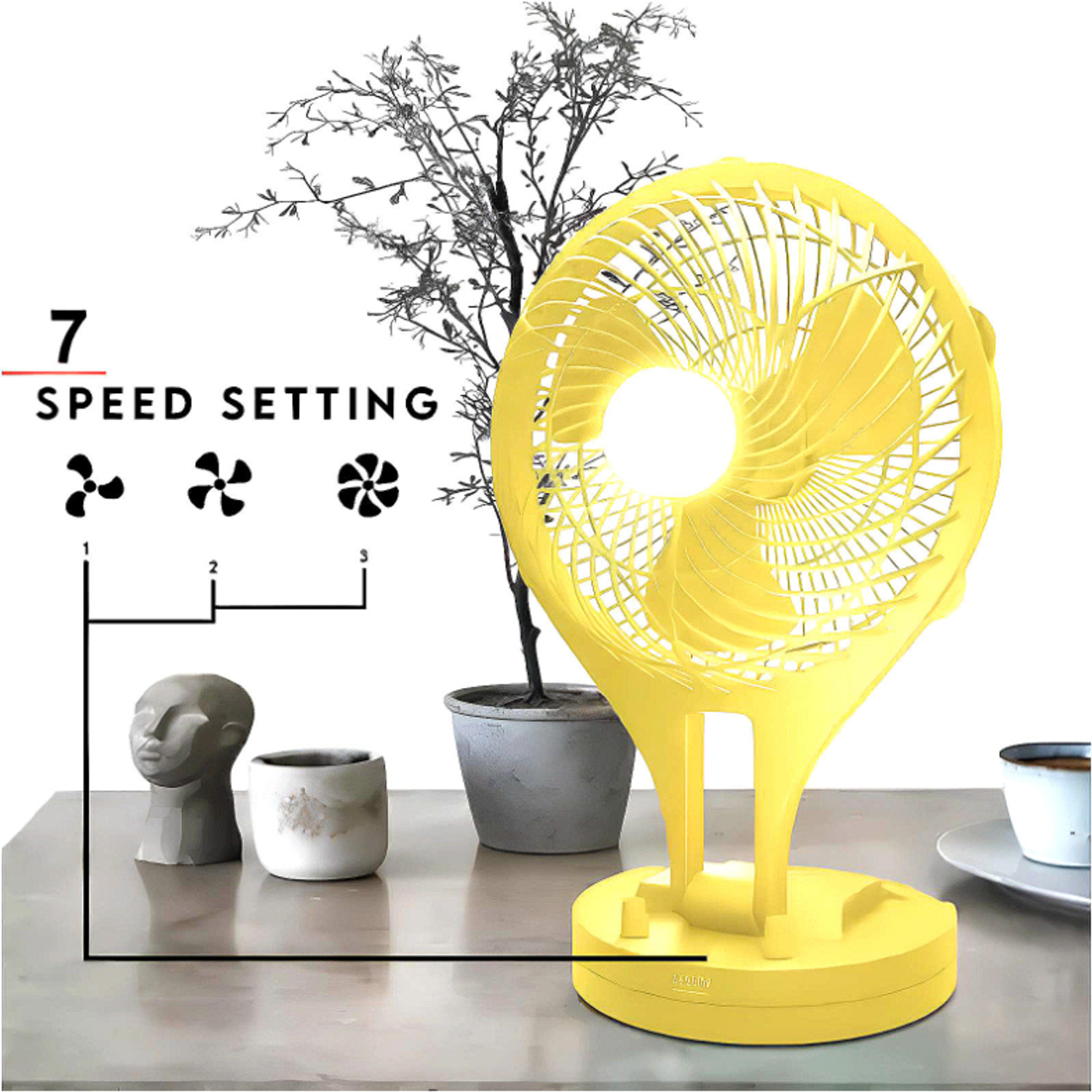 Image of ROAR Wind Cool Fan: 6 Steps, 2000mAh Battery, High Speed, LED, Multiple Colors vp76 CF-907 Wave FanFoldable USB Mini Hand Fan: Portable Cooling with Light USB Fan