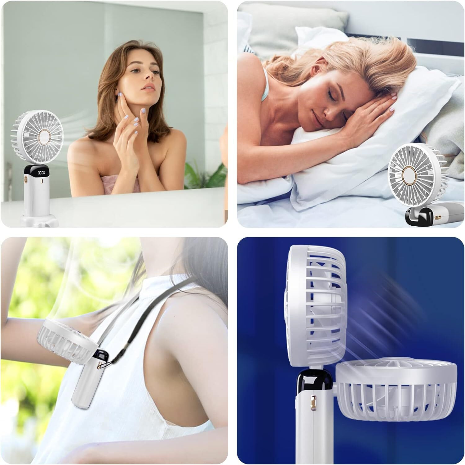 Image of Sampri Table Fan You Can Also use Directly Fan Power Bank[ DC] Desk Fan 4000mAh USB 3 mm Table Fan