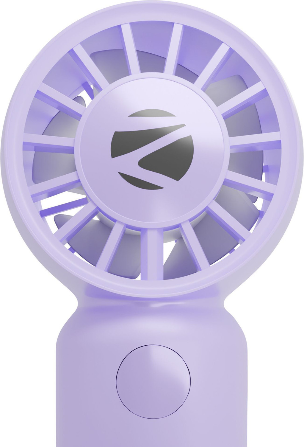 Image of ZEBRONICS Portable Hand, Upto 3h Backup,10500 RPM, Rechargeable Battery,5 Speed Modes ZEB-Heat Buster 100 Purple USB Fan