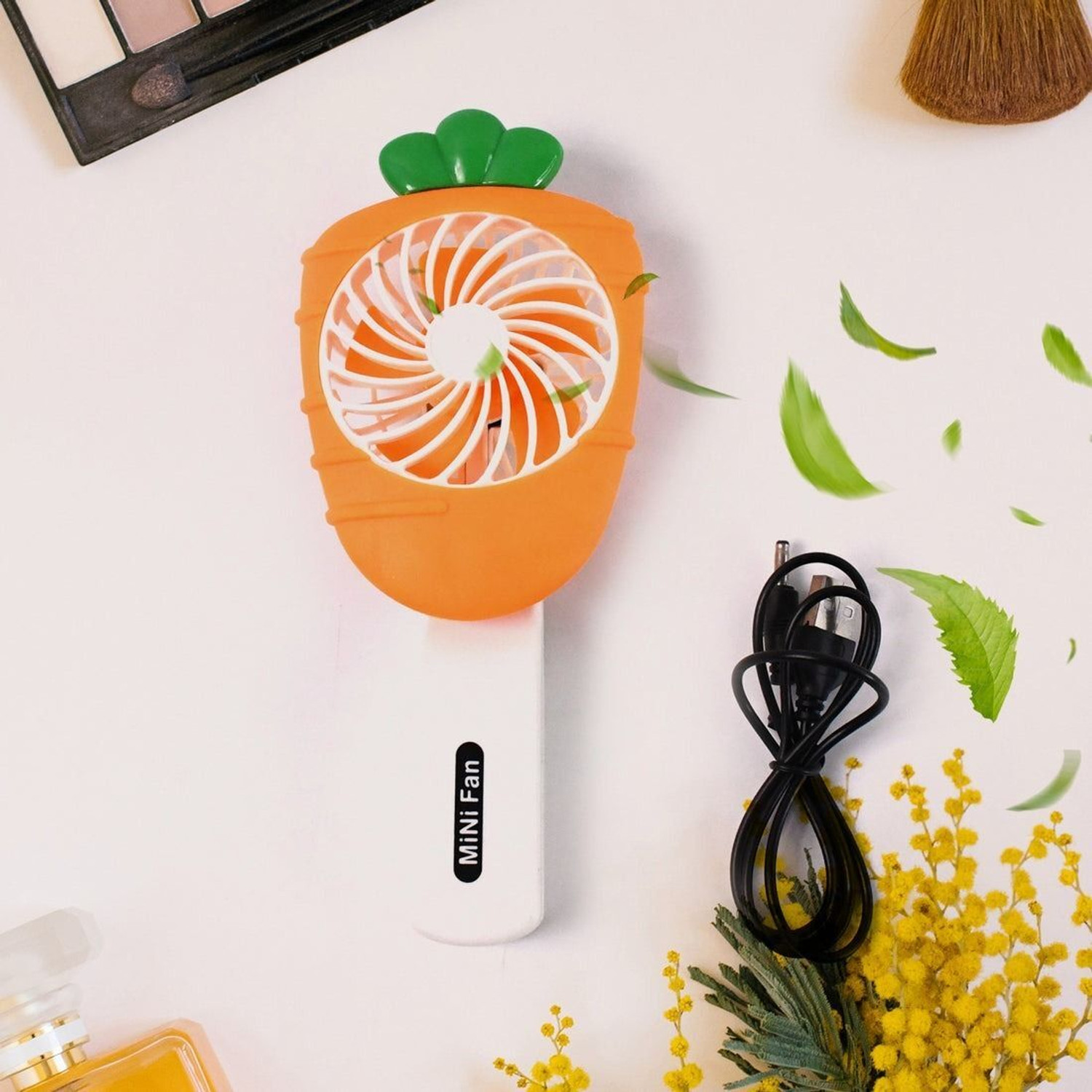 Image of DeoDap USB Operated Handheld Mini Fan | Portable Rechargeable Cooling Fan USB Operated Handheld Mini Fan | Portable Rechargeable Cooling Fan USB Fan