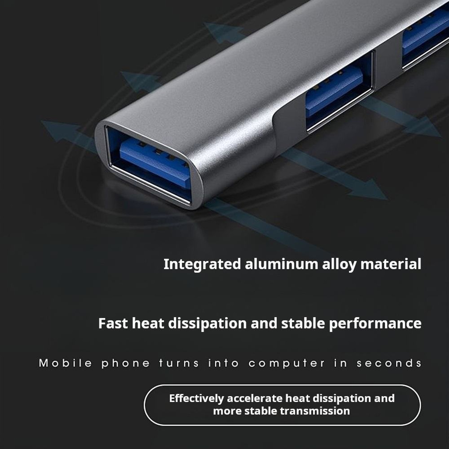 Image of Gentle e kart Portable 4 in 1 USB Hub Adapter 3.0 Data Compatible Laptop 3.0 USB USB Hub