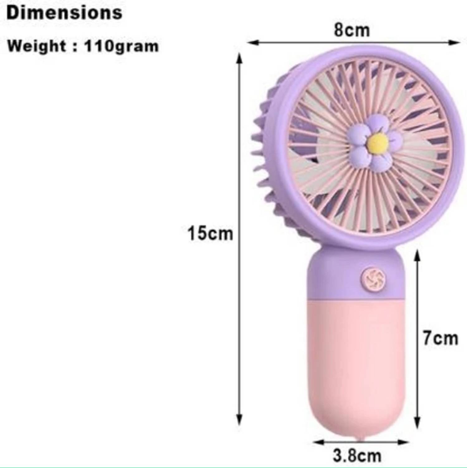 RAJ Pink Purple USB Fan - Image 3