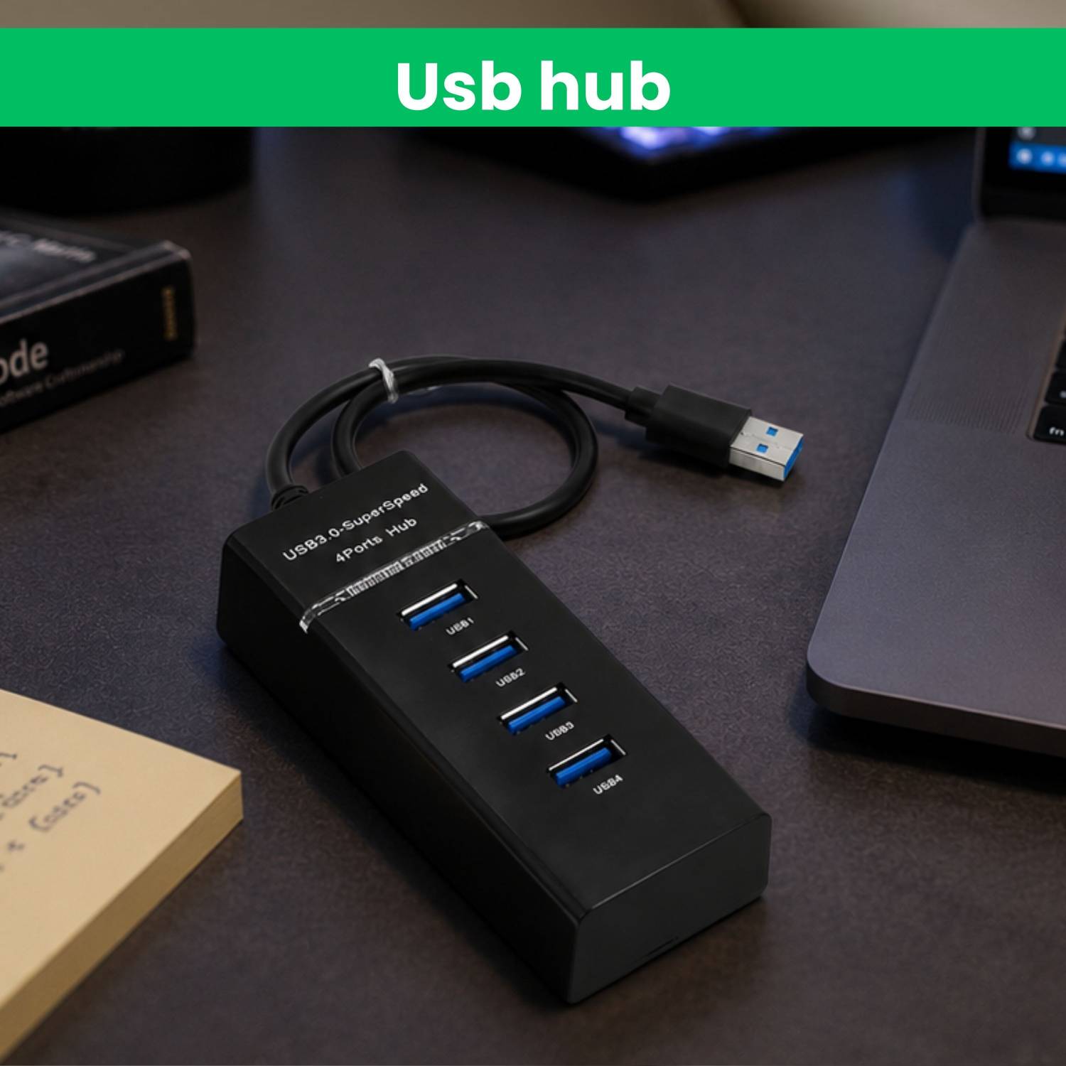 FRONY USB Hub 3.0, 4-Port High-Speed Data Expansion Hub for Laptop EX297 USB Hub 3.0, 4-Port High-Speed Data Expansion Hub for Laptop EX297 USB Hub