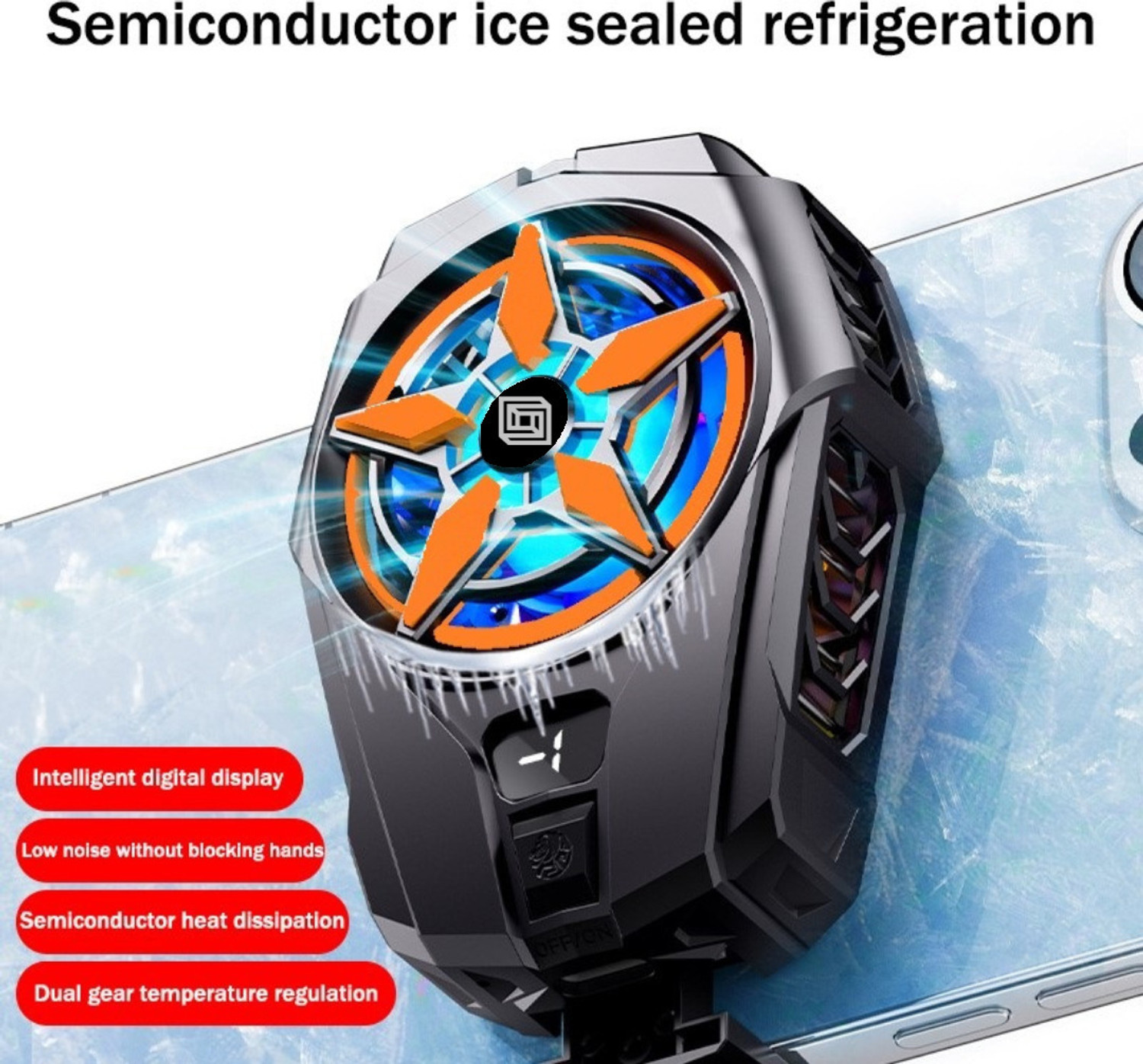 Image of Cubonic SL-09 Gear Shift Mobile Radiator Cooling 1 Fan Ergonomic Cooling Pad with Adjustable Height