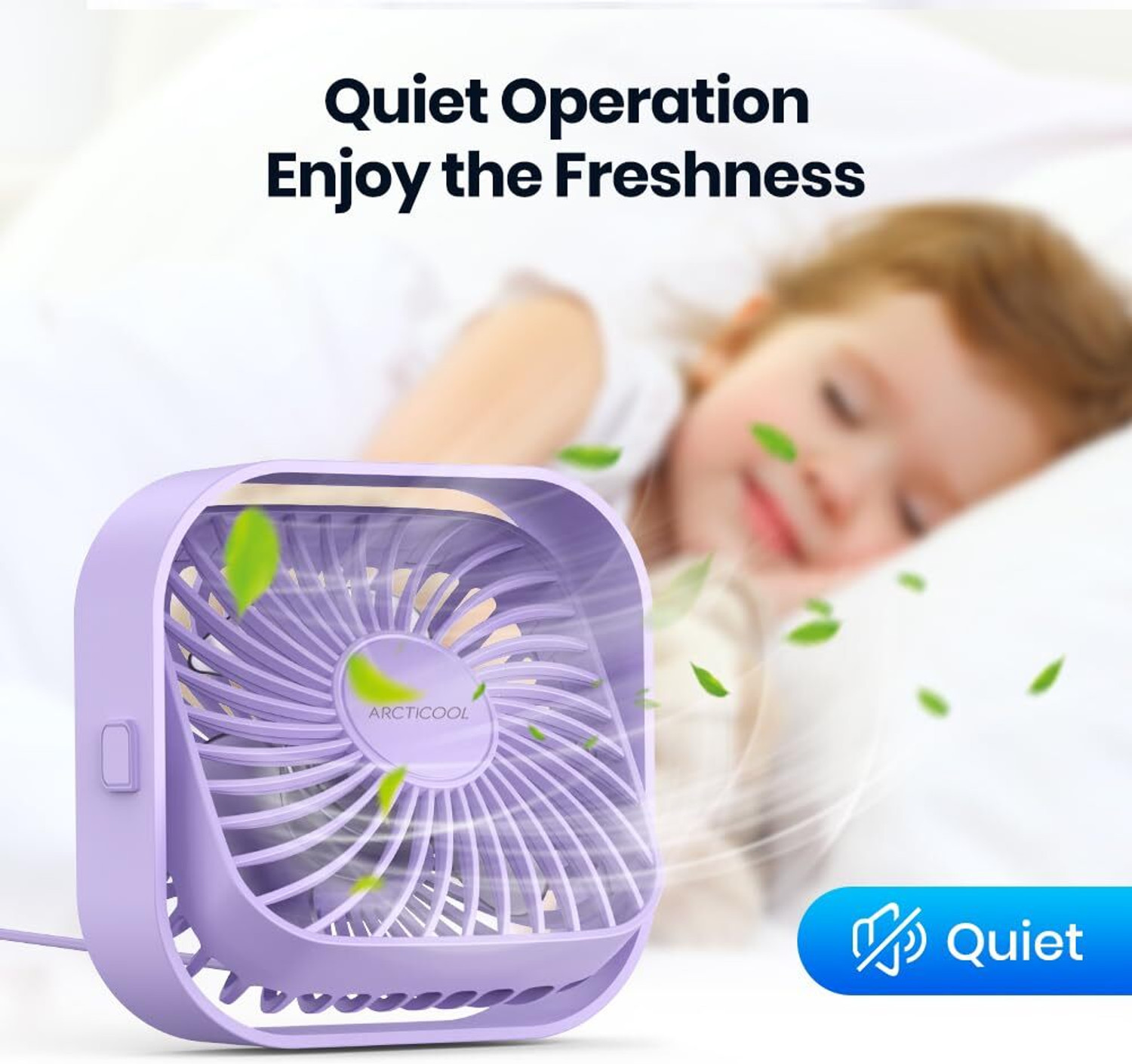 Image of ARCTICOOL USB FAN USB Fan, USB Desk Fan Table Fan with StrongAirflow & Quiet Operation Desk Fan USB Fan