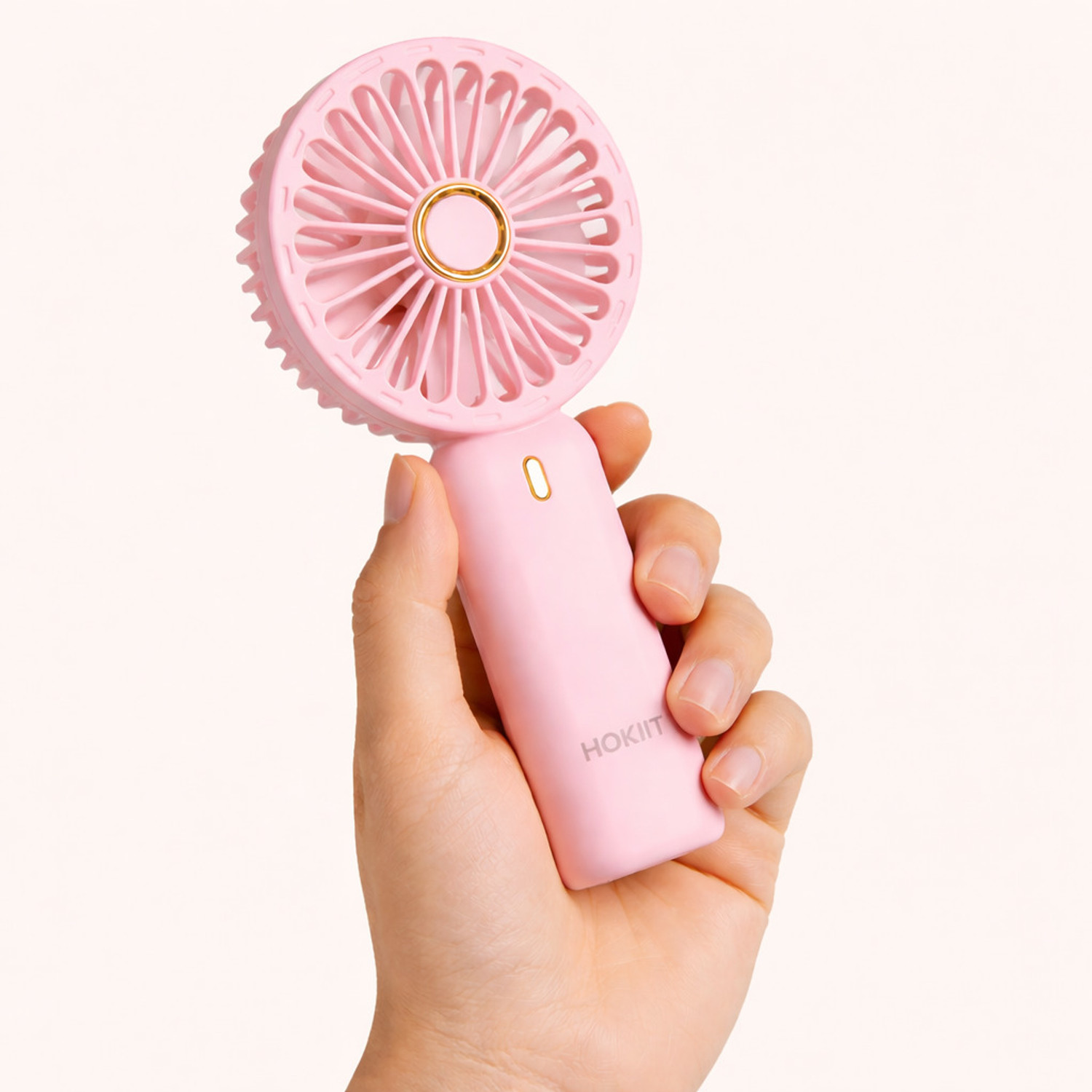 Image of Hokiit Hand Fan Rechargeable , Mini Fan electric ,Small Fan Portable Mini Hand Fan with 1200 mah battery USB Fan USB Fan