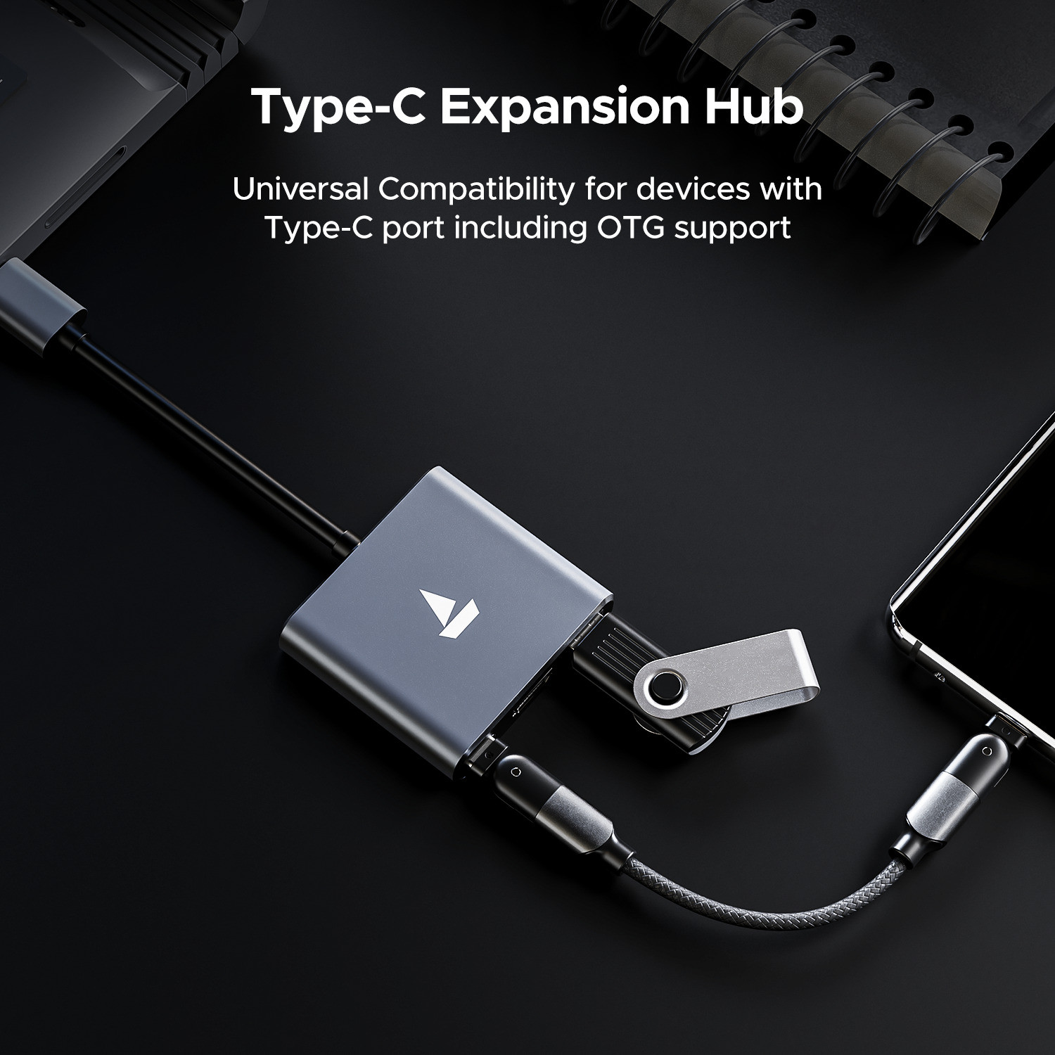 Image of boAt Type C Swift Lynk 3 in 1 USB Hub