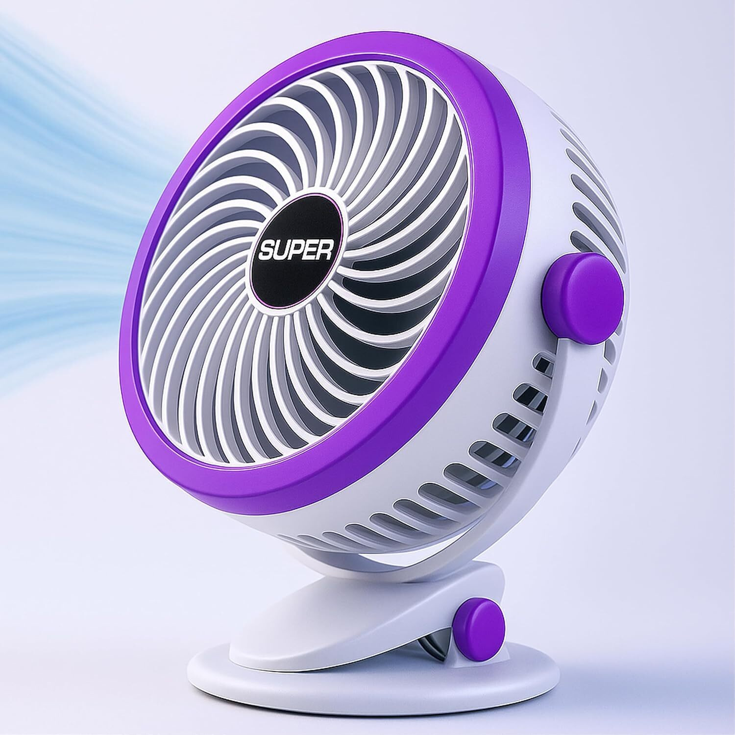 Image of Solisca Neck,Air Conditioner Fan Cooling Plate 4400mAh Rechargeable Battery Operated Mini Portable 3 Speed mode Built-in Battery Rechargeable USB Fan