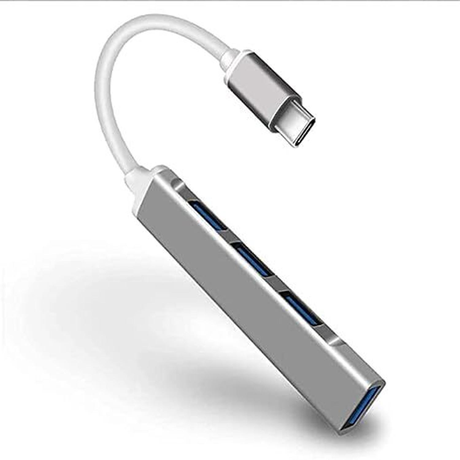 Image of RuhZa 4 in 1 USB Hub Type C to 4 USB A Ports Fast Data Transfer Type C Hub OTG for MacBook Pro and Air, Windows, Laptops, Desktop & Android Devices Laptop Accessory
