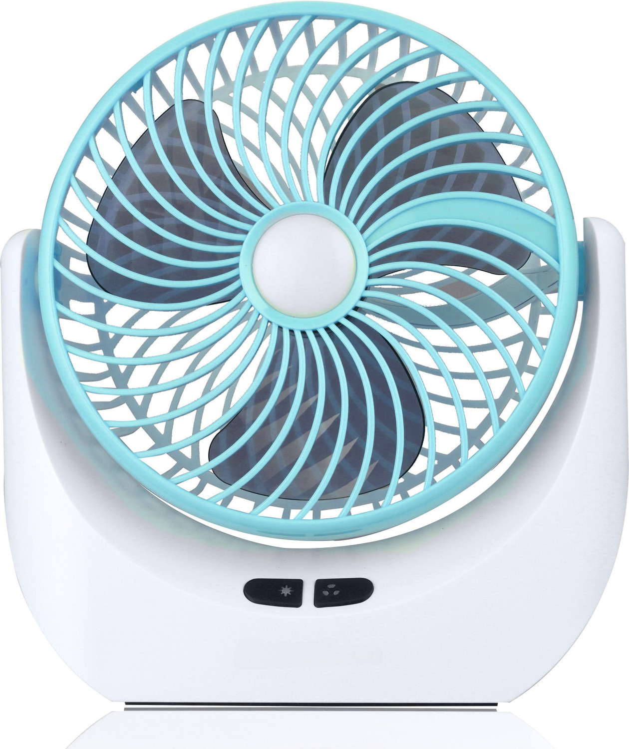 Image of Ampeva High-Speed 4000mAh Rechargeable Table Fan with LED Light, Portable Fan, USB Fan, USB Battery Powered Quiet Personal Fan, 3 Speed For Office, Home, Kitchen USB Fan