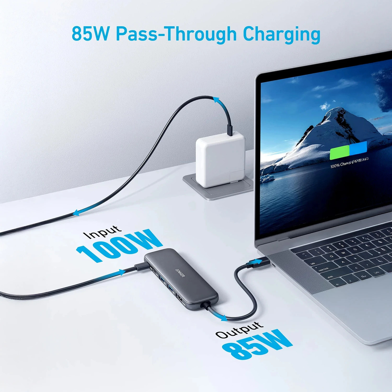 Image of Anker 5-in-1 USB C Hub for MacBook and other Compatible Devices 332 USB-C and USB-A USB Hub