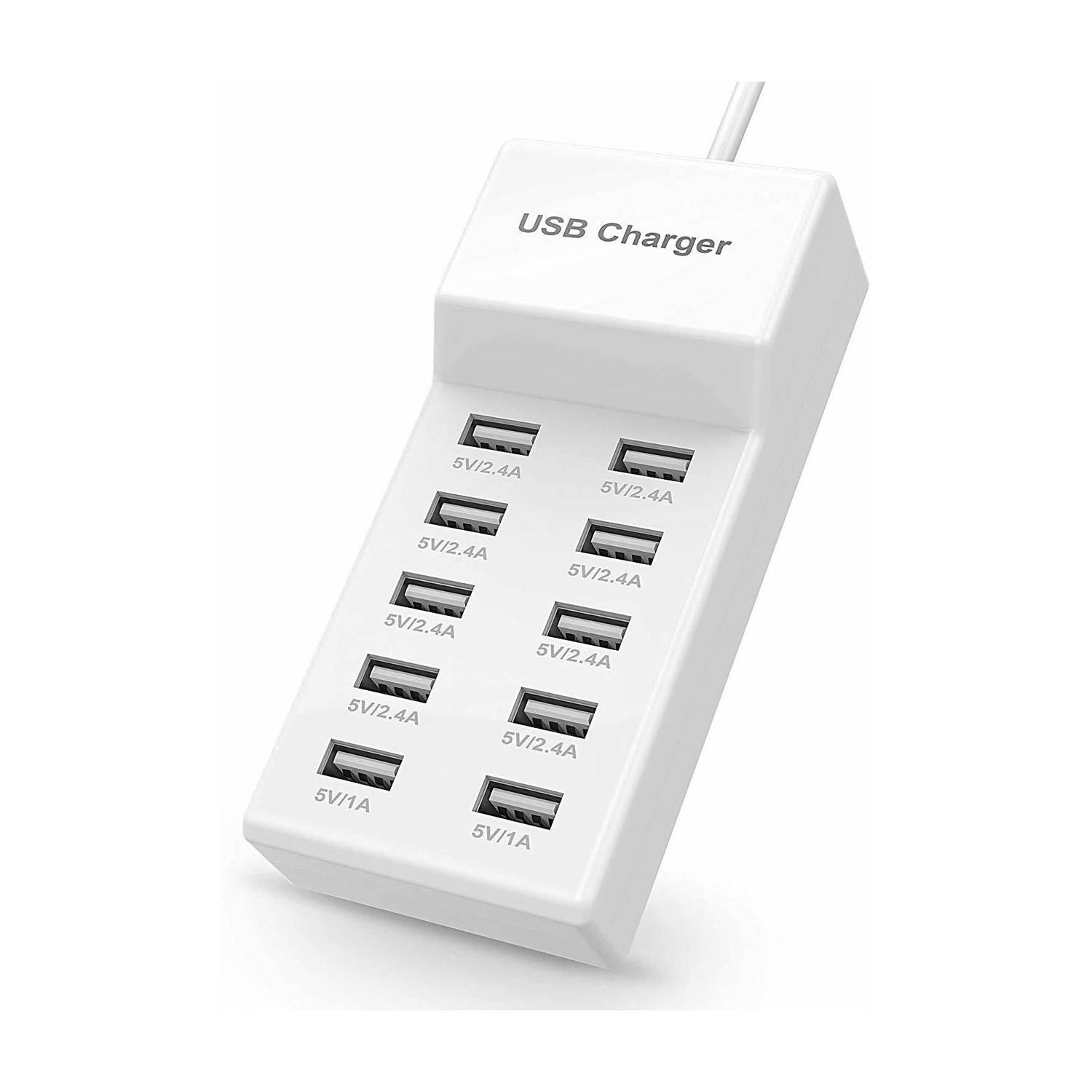 coolcold Universal 10 Ports USB Wall Charger Travel Power Adapter Charging Station Worldwide Adaptor
