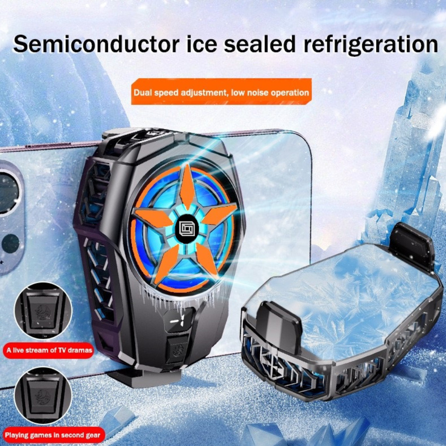 Image of Cubonic SL-09 Gear Shift Mobile Radiator Cooling 1 Fan Ergonomic Cooling Pad with Adjustable Height