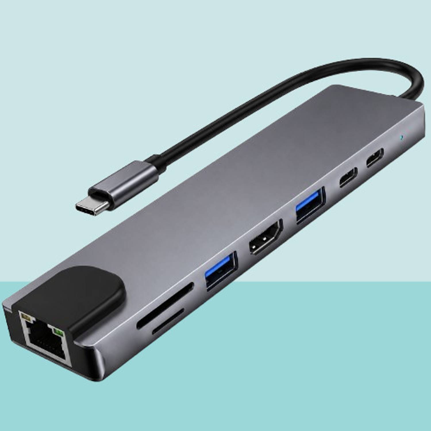 HRYFiNE 8-in-1 USB C Adapter - Image 1