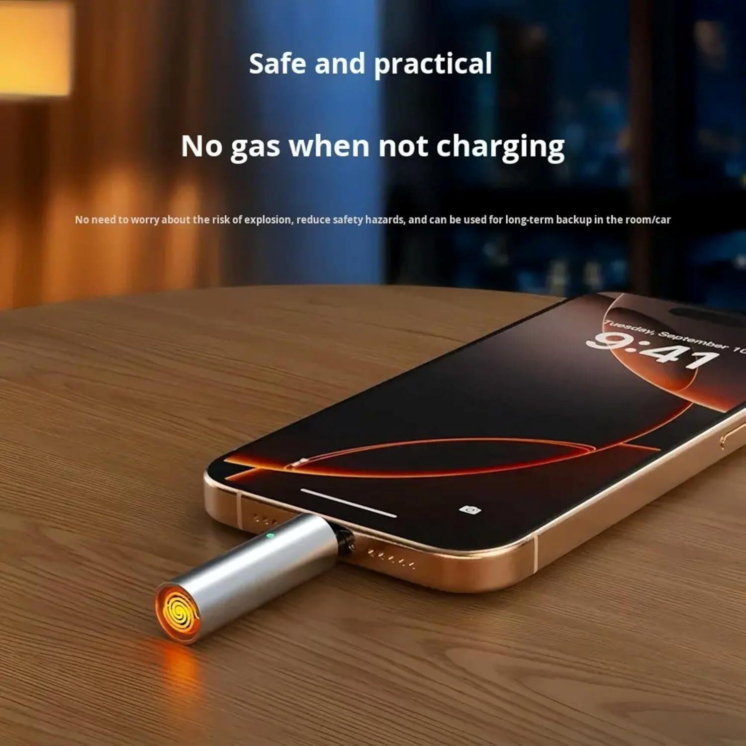 Image of Mobofix Best Gifting Purpose USB Mobile| Mobile USb Gadget Type C Lighter | Key Ring Cigarette Lighter