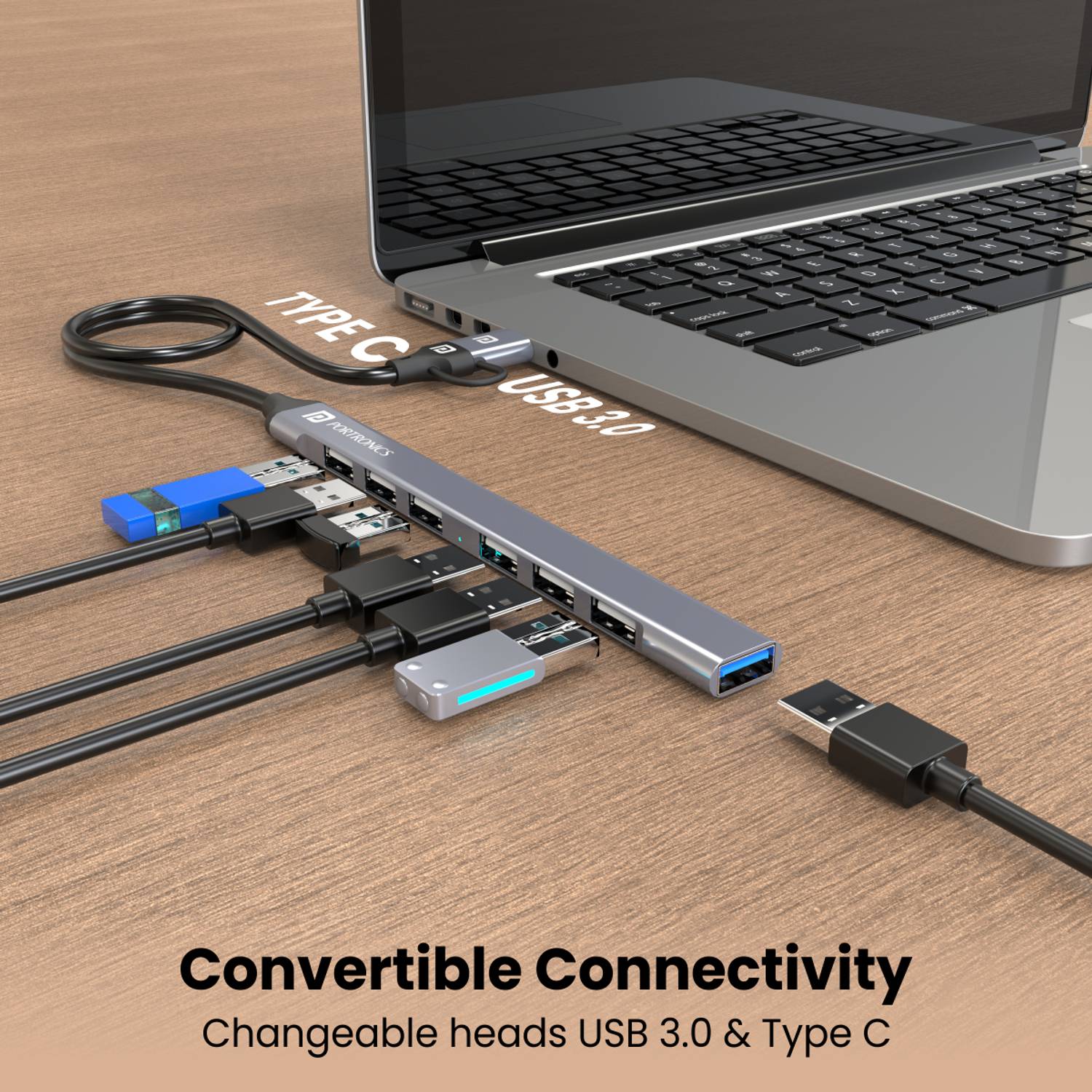 Portronics Mport 7 7-in-1 USB Hub - Image 3