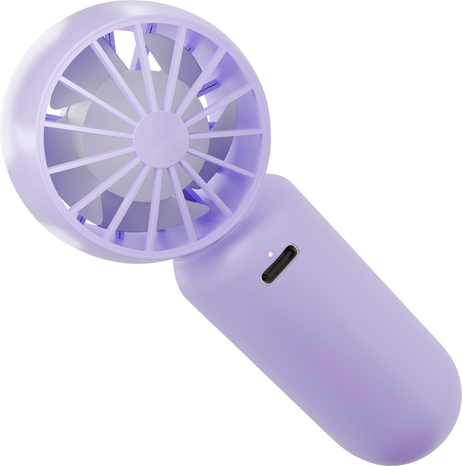 Image of ZEBRONICS Portable Hand, Upto 3h Backup,10500 RPM, Rechargeable Battery,5 Speed Modes ZEB-Heat Buster 100 Purple USB Fan