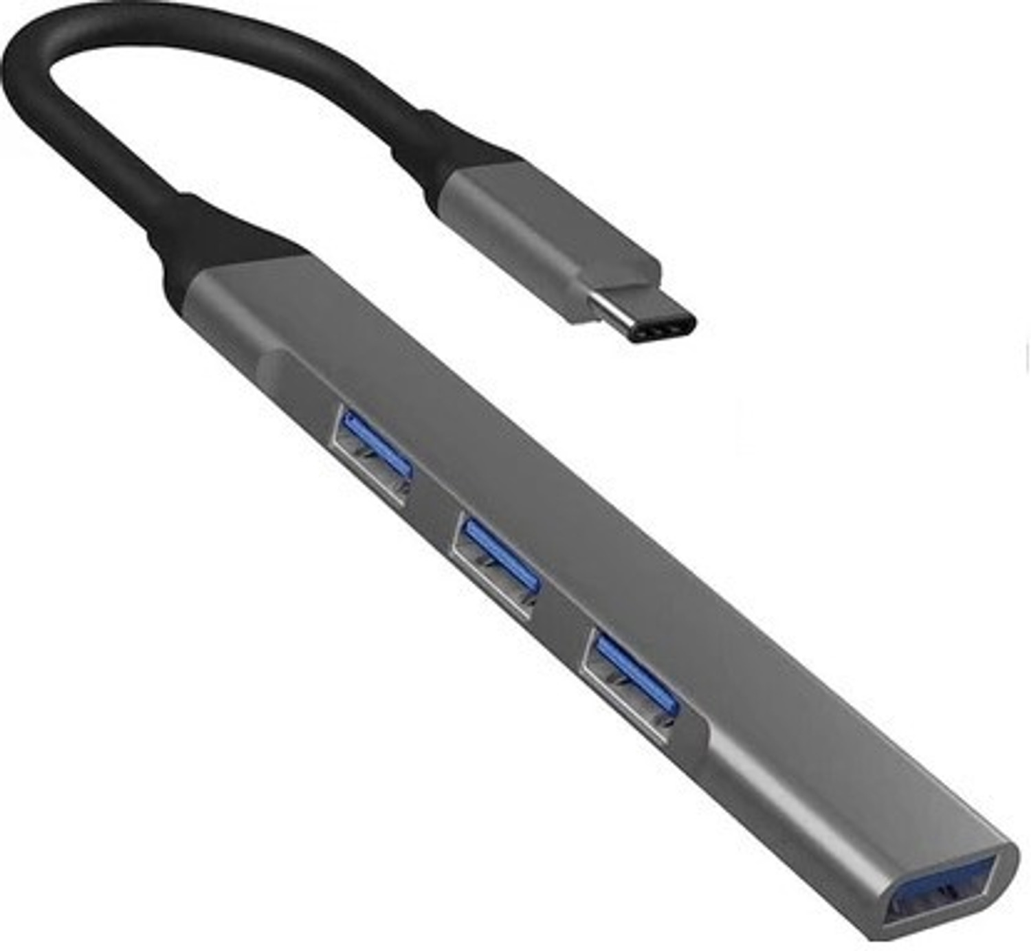 Image of ENTWINO C Type Hub, 4 USB Ports, For Macbook /Phone /Laptops, 3 USB 2.0, 1 USB 3.0 C Type USB Hub With Free OTG USB Hub
