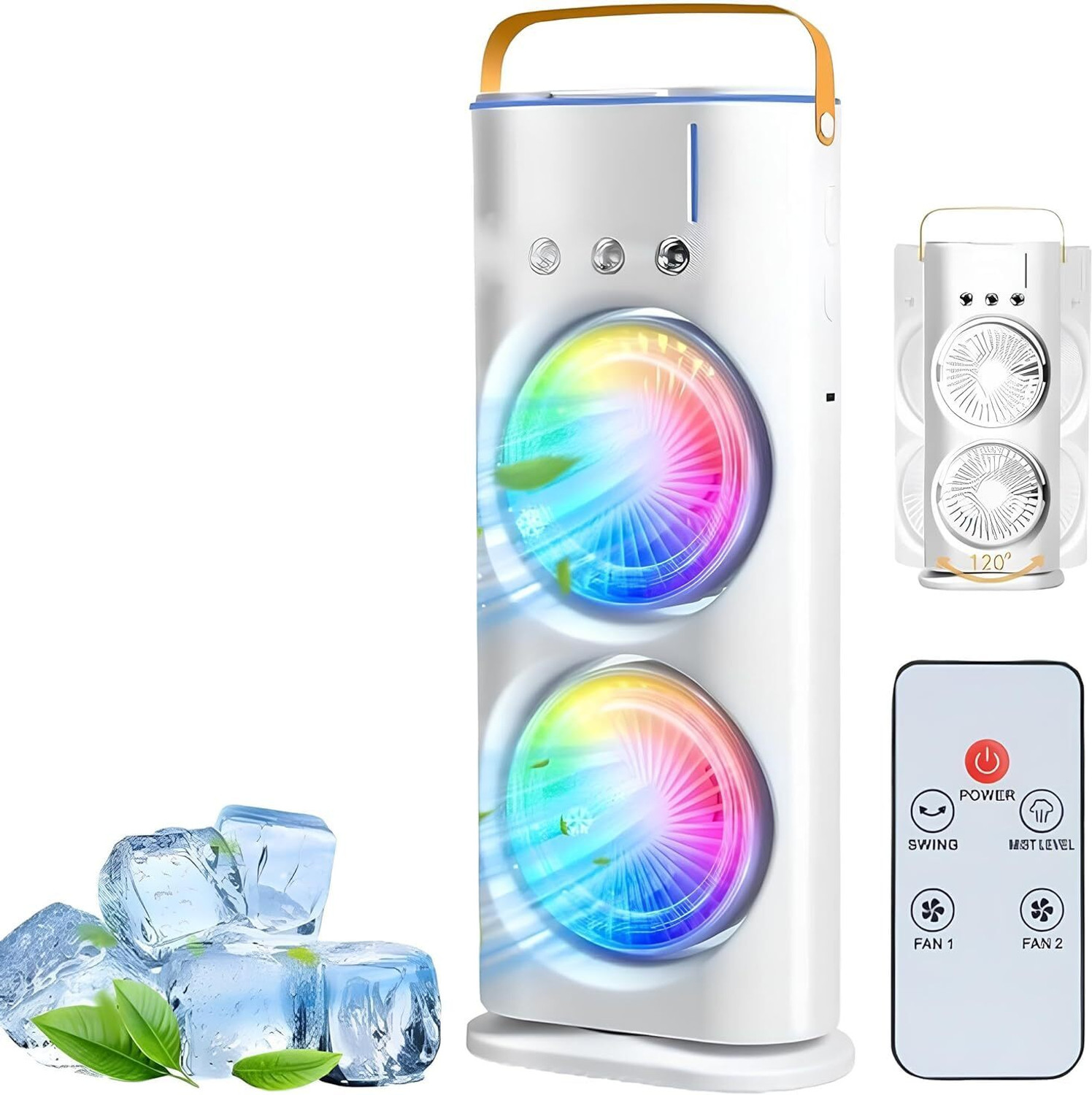 Image of PASS Double Ended Rechargeable Mini Spray Fan | Portable Mist Cooling Fan MIST USB Air Cooler