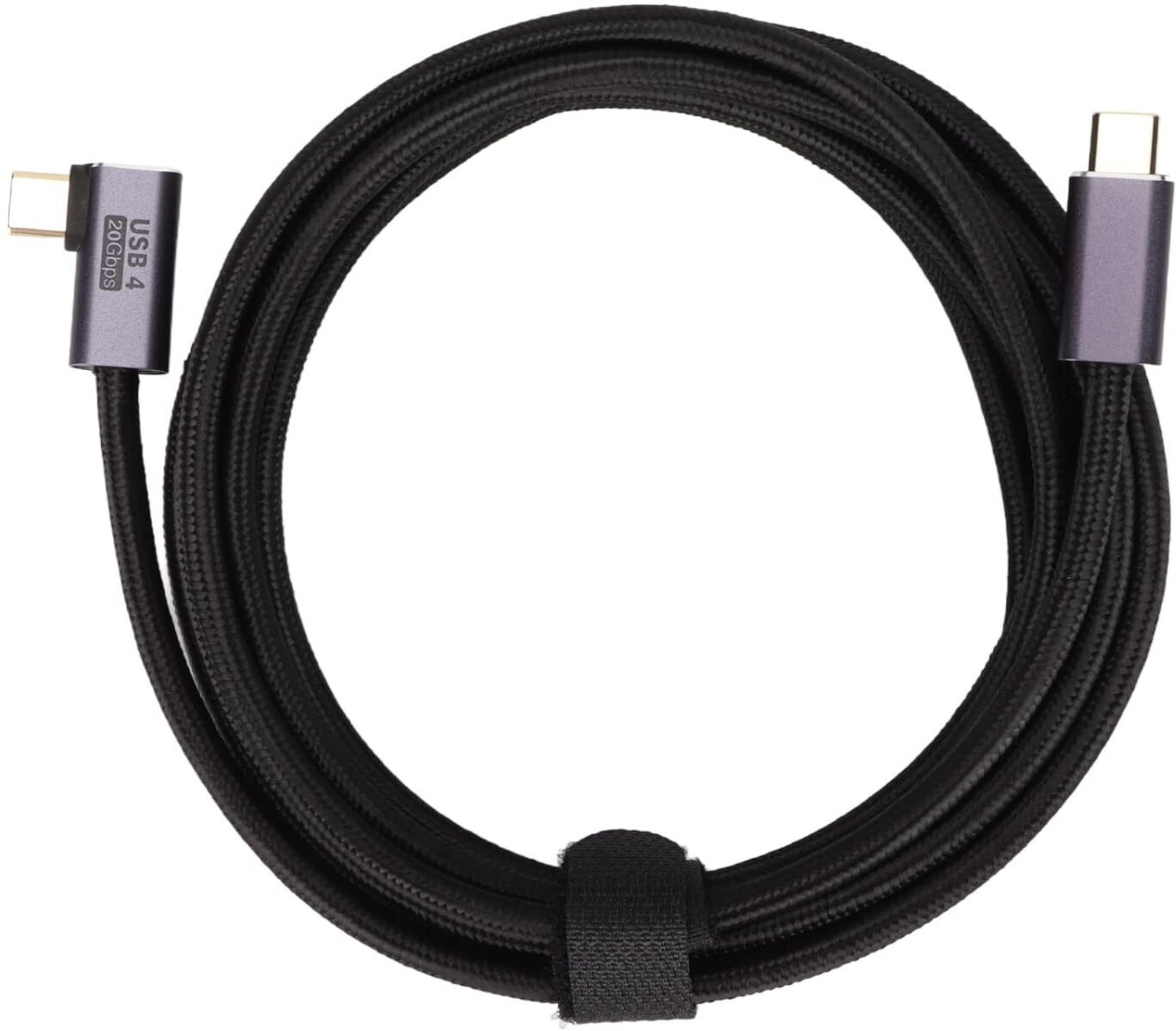 Image of microware 90 Degree USB4 / USB C Right Angle Male to Male Extension Extender, Cable (Support 100W Power / 40Gbps / 8K Video) Laptop Accessory