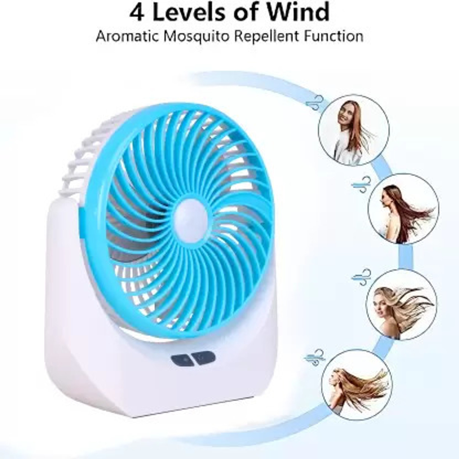 Image of TAKSHA FANS High-Speed Rechargeable | Table Fan | LED Light | For Home, Office, Kitchen Ultra High Speed 1400 mm Table Fan