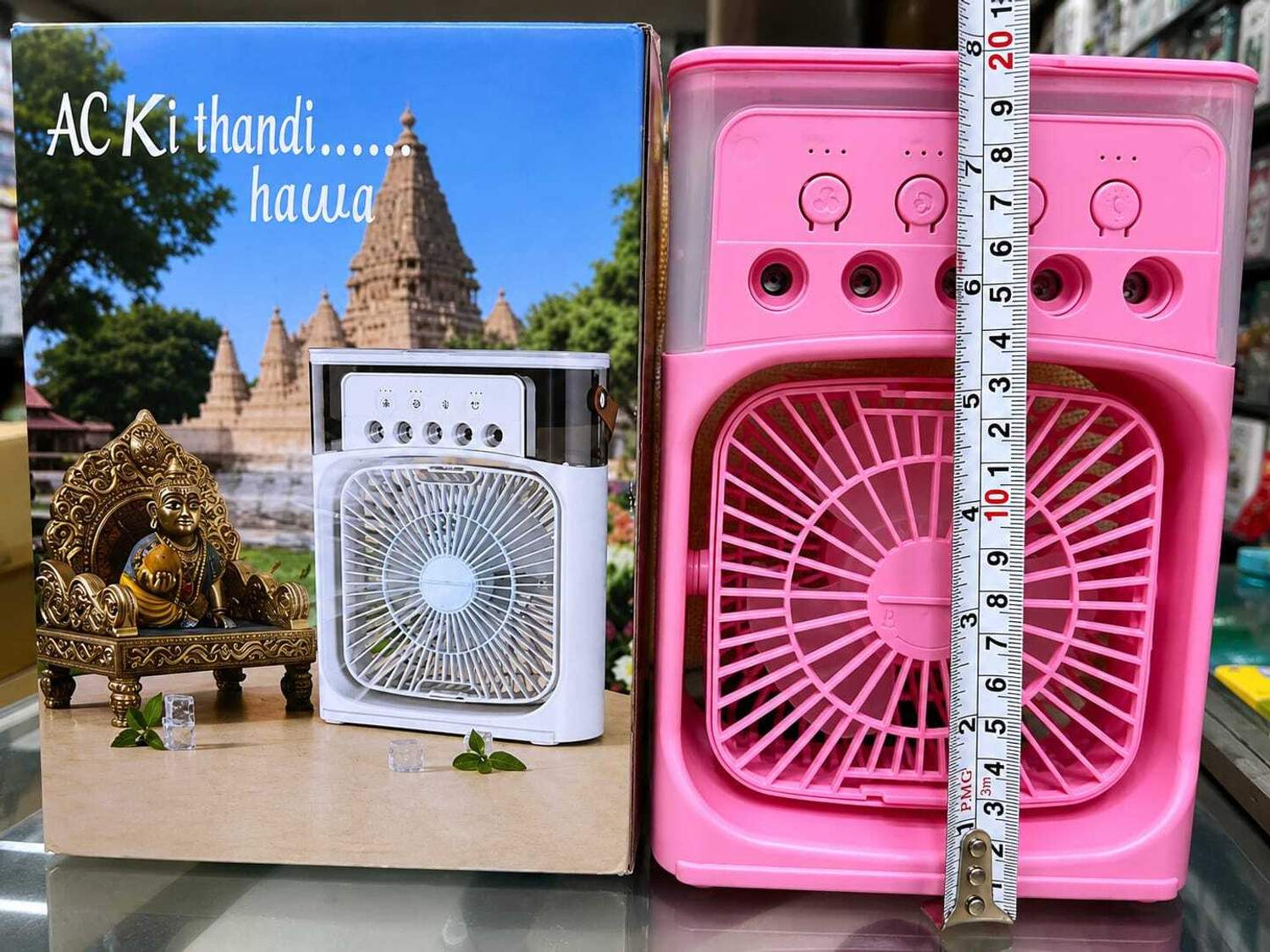 Image of SakhiHome Mini Desk 3 in 1 Air Cooler - Mist and Humidifier with USB Cable & LED Light MC-4038 USB Air Cooler