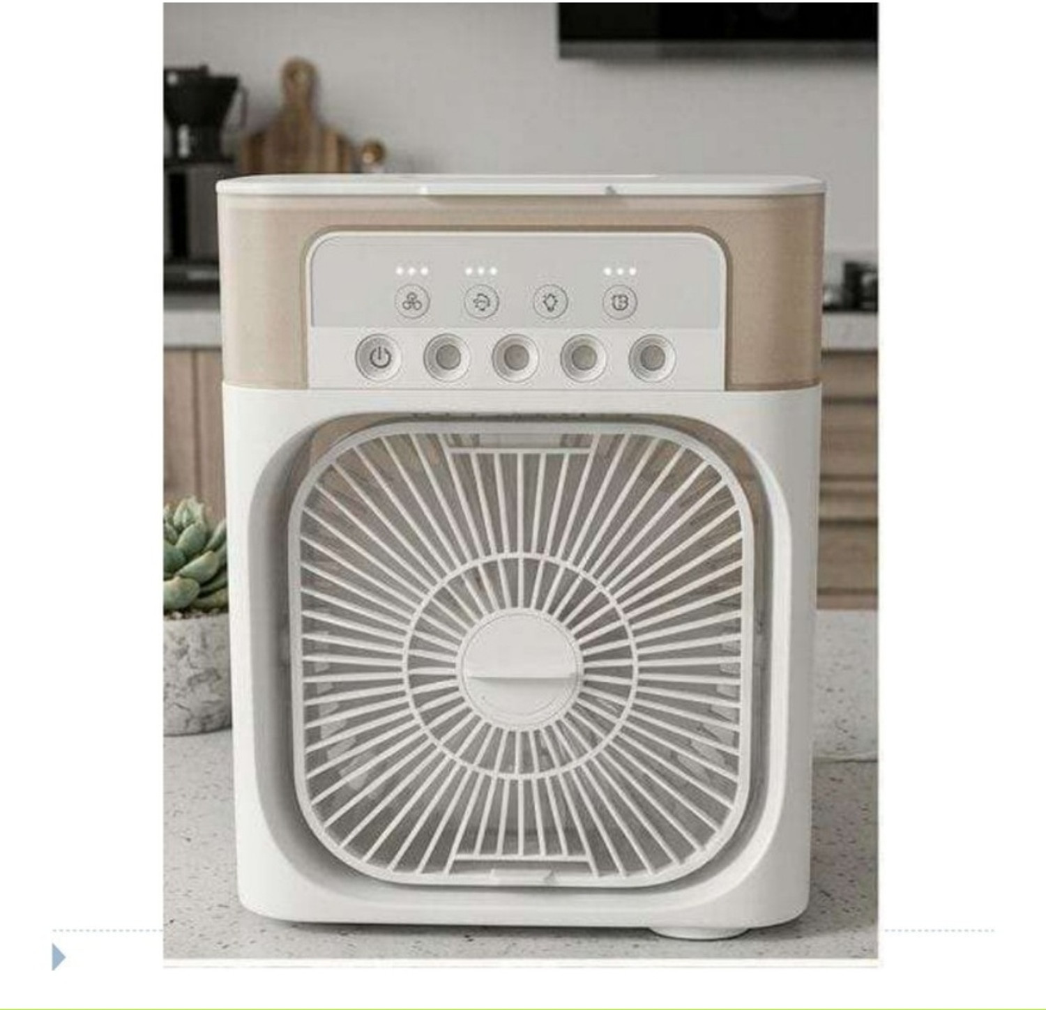 Image of own creative A61 Portable USB Air Cooler Fan Cream 24 A61 Portable USB Air Cooler Fan Cream 24 USB Air Cooler