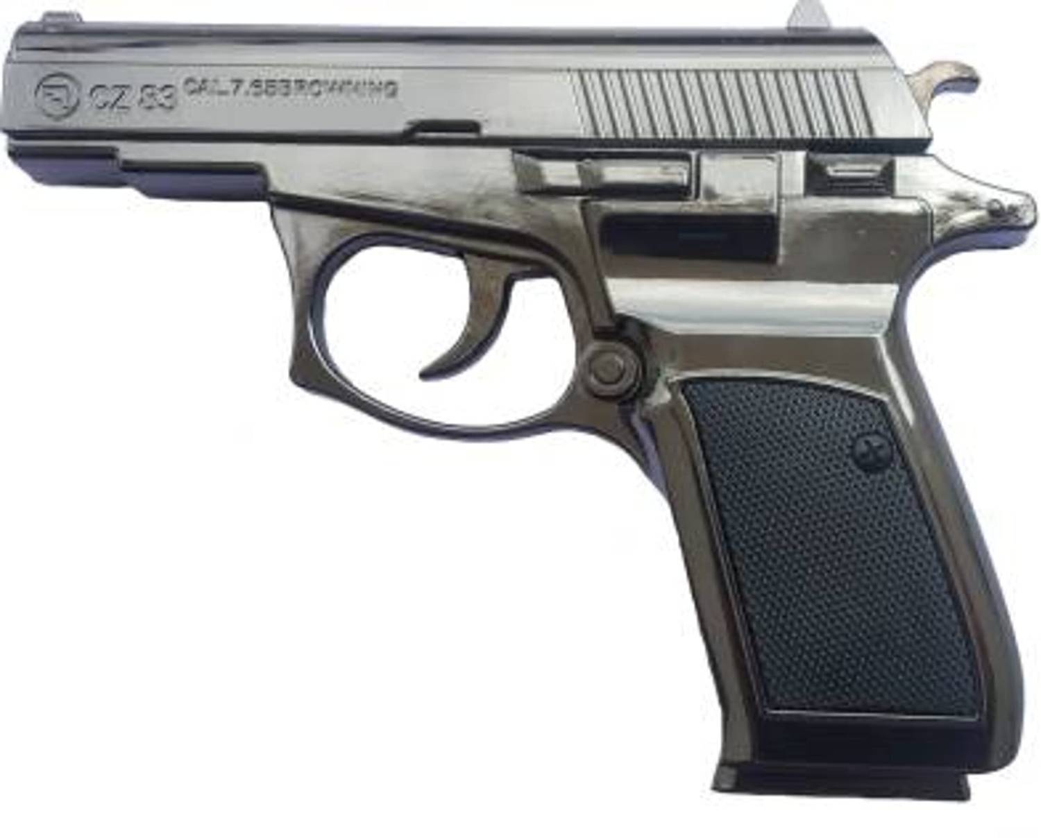 HumBiG Z83 Silver Gun Shaped Jet Flame Lighter - Image 1