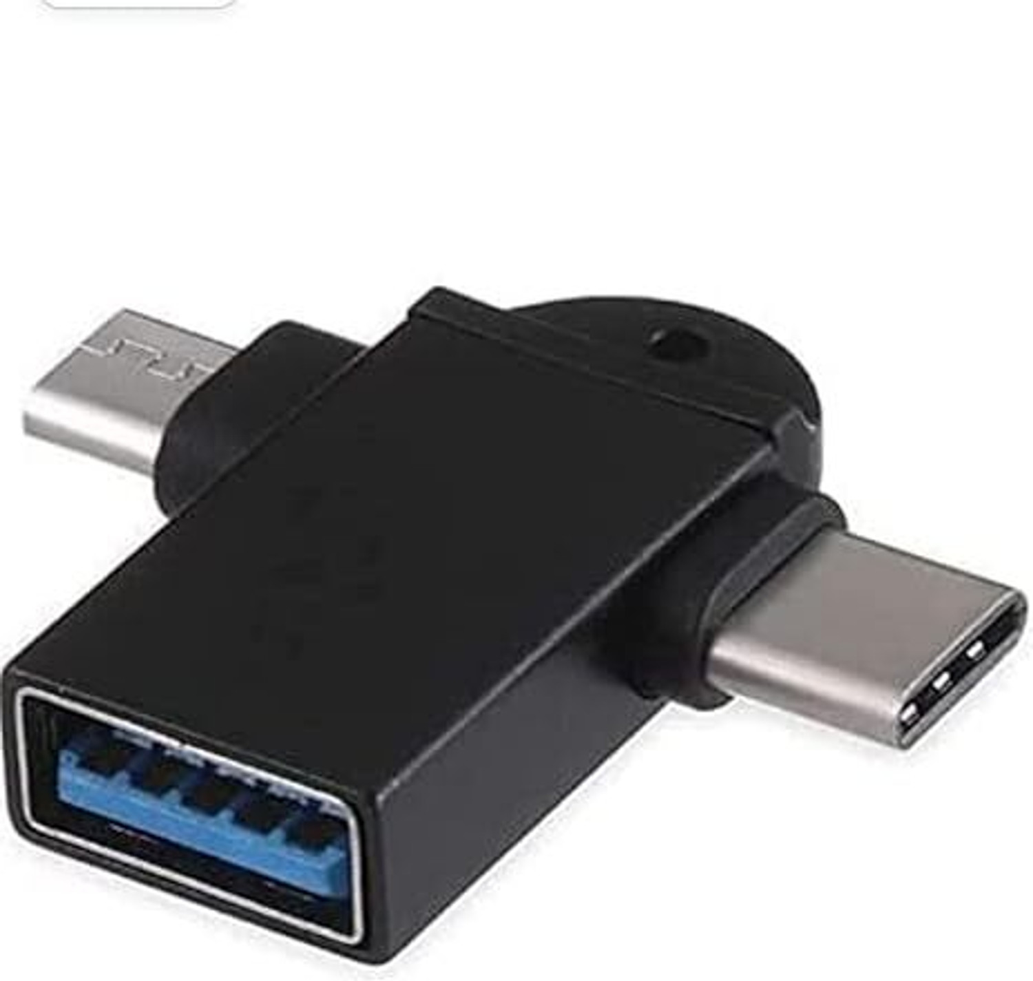Image of APNA KANHA USB 3.0 to Type-C with Micro-USB Port Converter Data Transfer Adapter For Smartphone, Tablet, PenDrive, Mouse, Laptop USB Cable