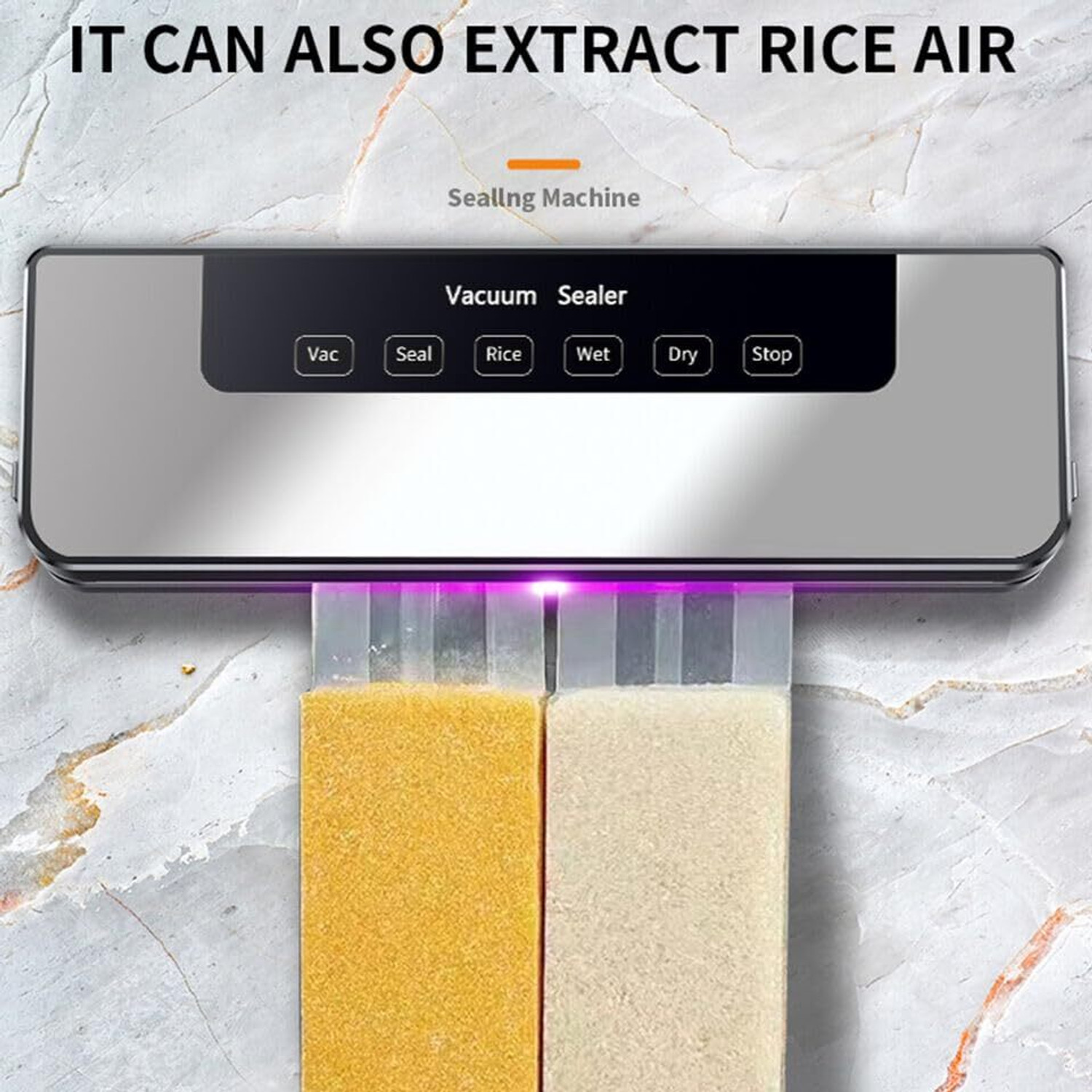 Image of Enem Sealing Machine for Food Packet with 10 Pouch Automatic Vacuum Bag Sealer