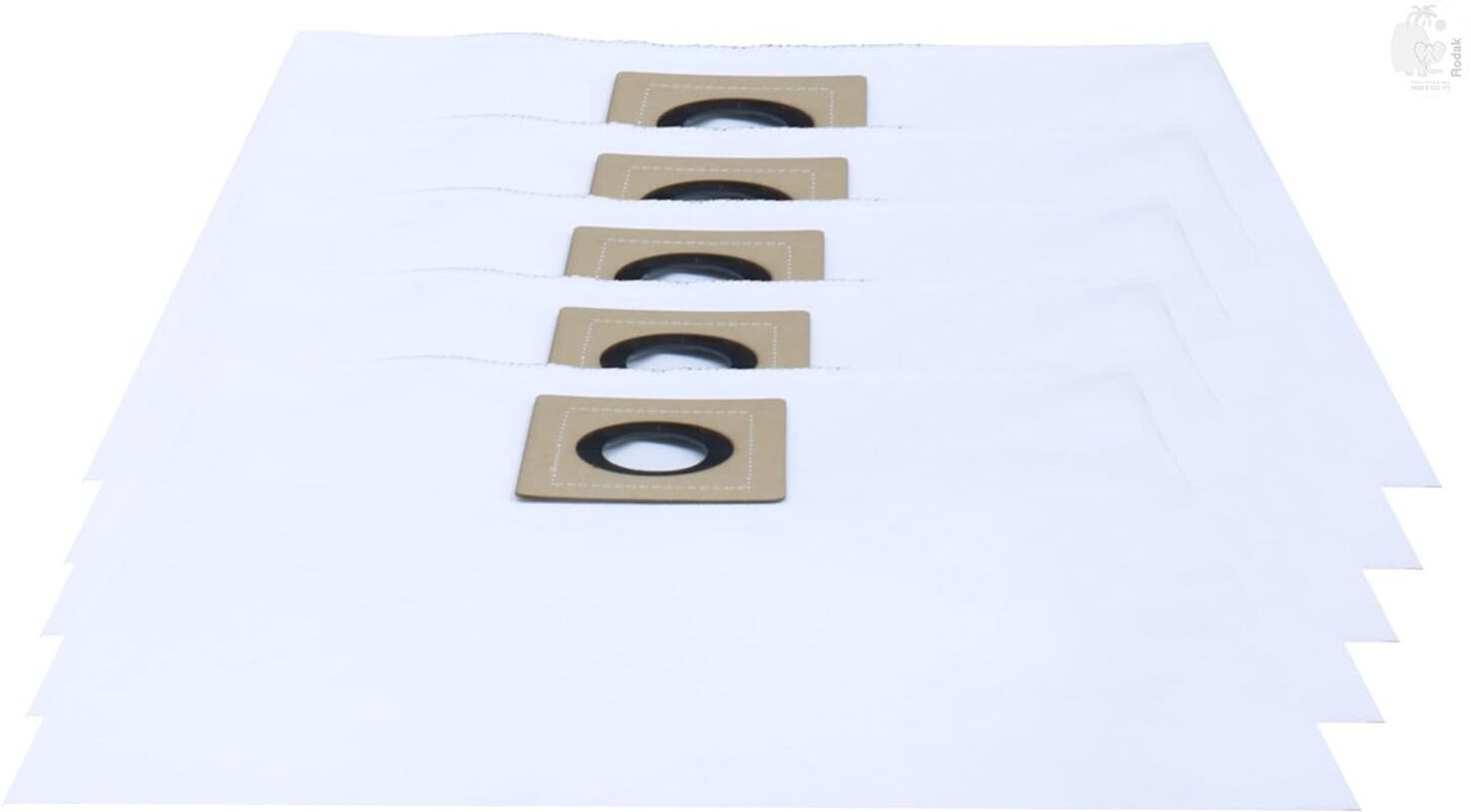 Image of Rodak Set of 5 Dust Bags Compatible with Euroclean Pro, Tear Resistant, 3-Ply Vacuum Cleaner Bag