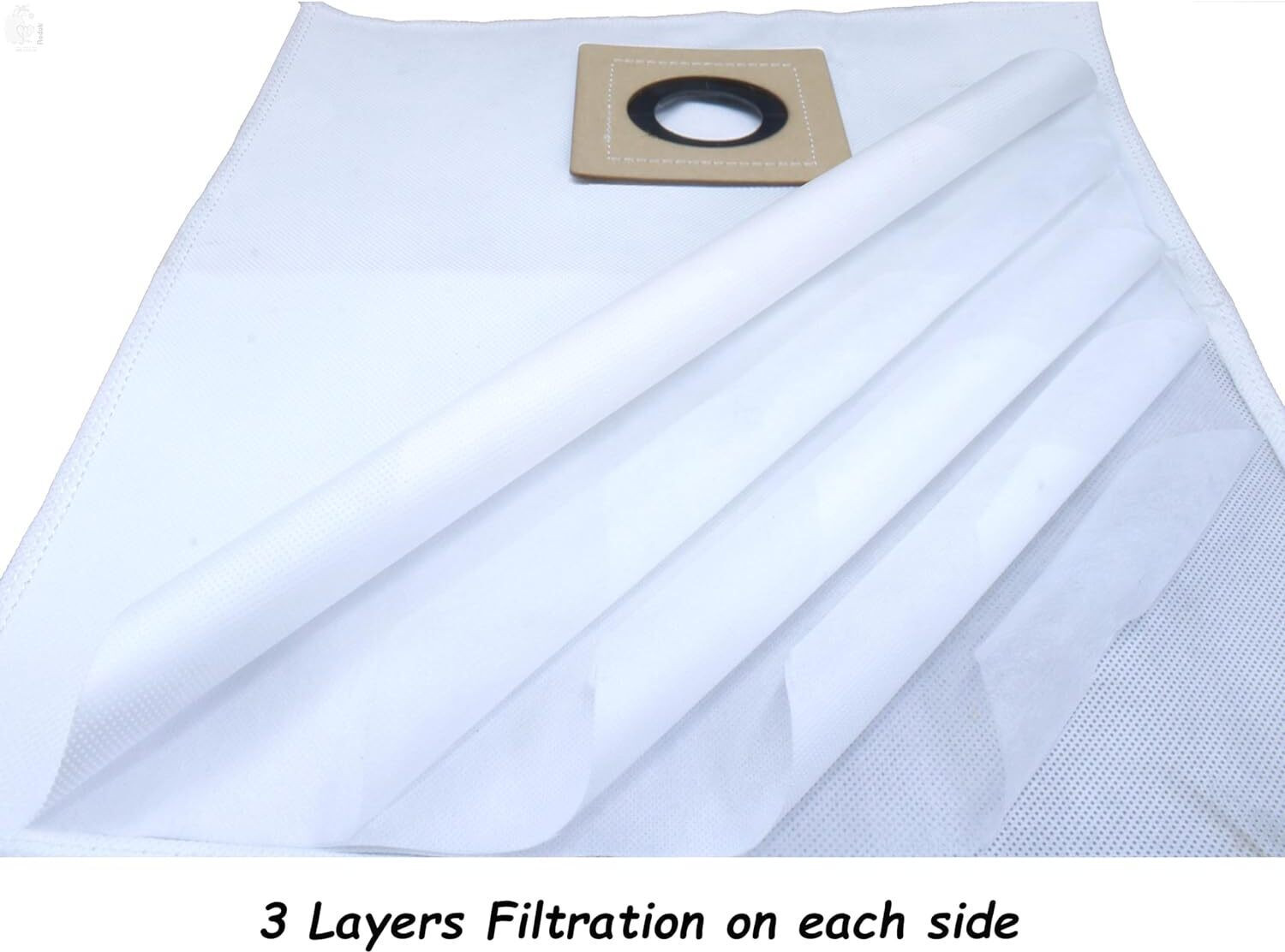 Image of Rodak Set of 5 Dust Bags Compatible with Euroclean Pro, Tear Resistant, 3-Ply Vacuum Cleaner Bag