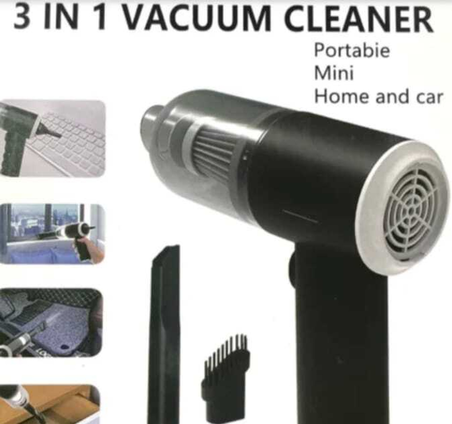 Image of Adi Vacuum cleaner 01 Hand-held Vacuum Cleaner with Anti-Bacterial Cleaning, Reusable Dust Bag