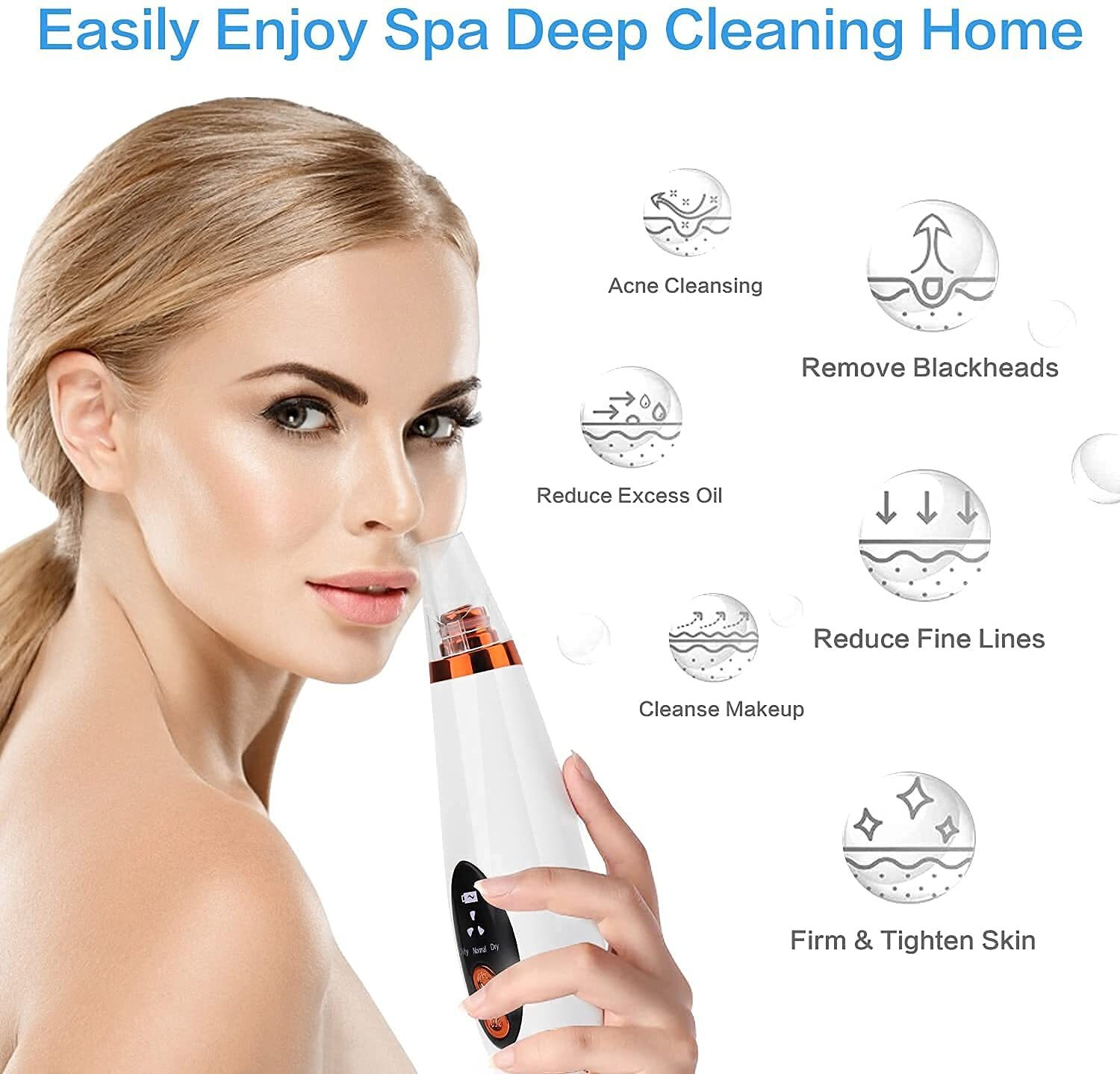 Image of nityanature Plastic Blackhead Remover Vacuum Suction Device